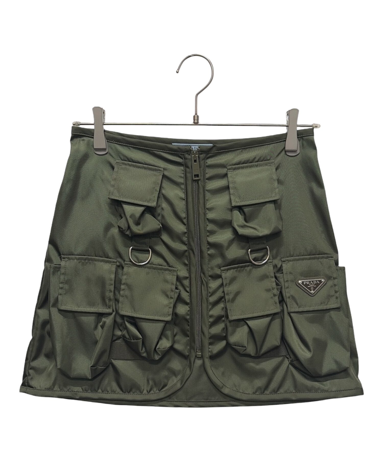 中古・古着通販】PRADA (プラダ) ポケット付きナイロンミニスカート