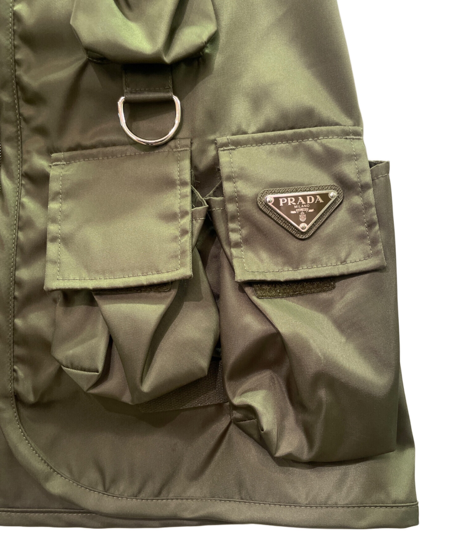 中古・古着通販】PRADA (プラダ) ポケット付きナイロンミニスカート