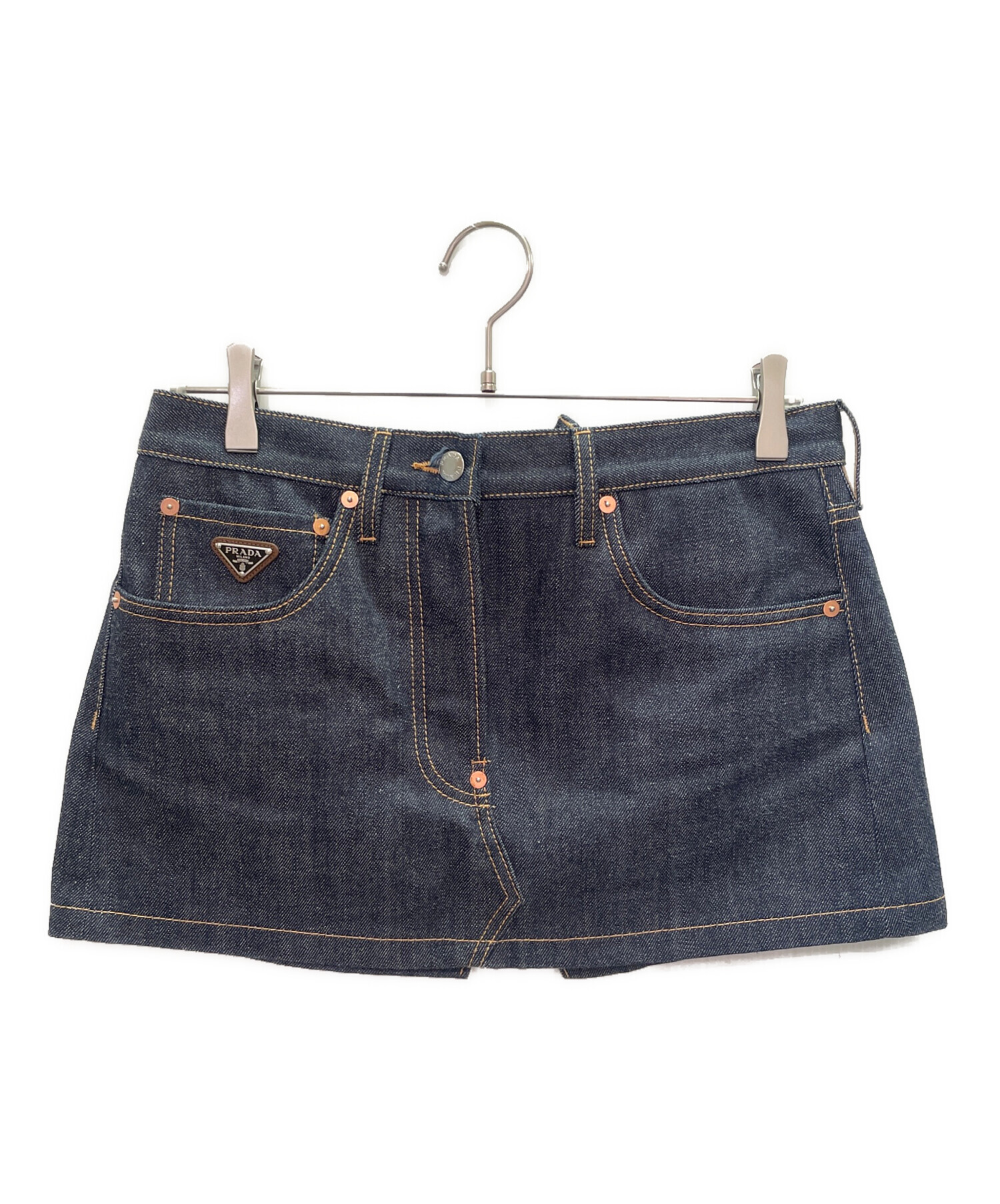 PRADA デニムスカート / サイズ40 中古・古着通販】PRADA (プラダ) デニムスカート インディゴ サイズ:38
