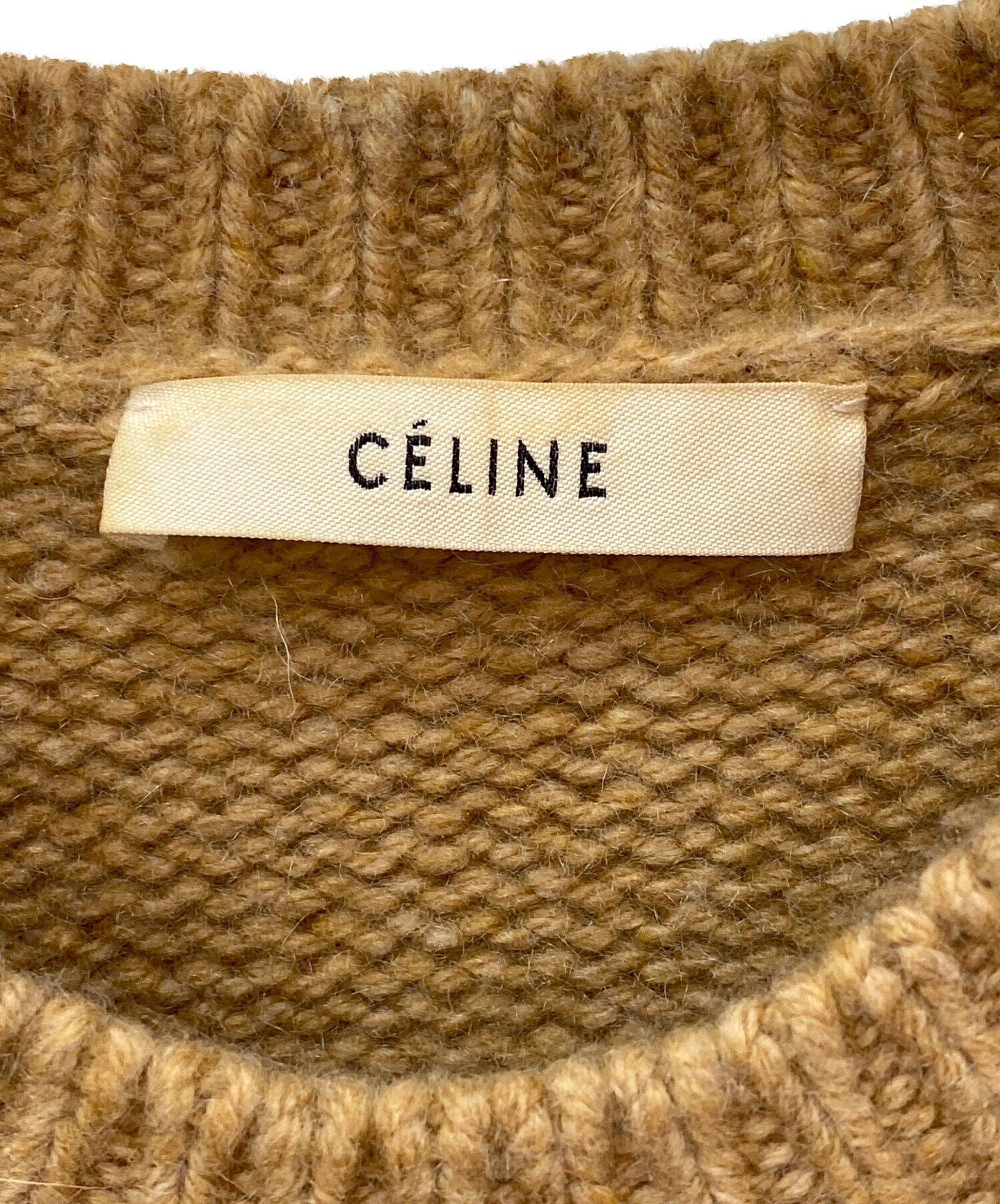 中古・古着通販】CELINE (セリーヌ) チャンキー カシミヤ ニット