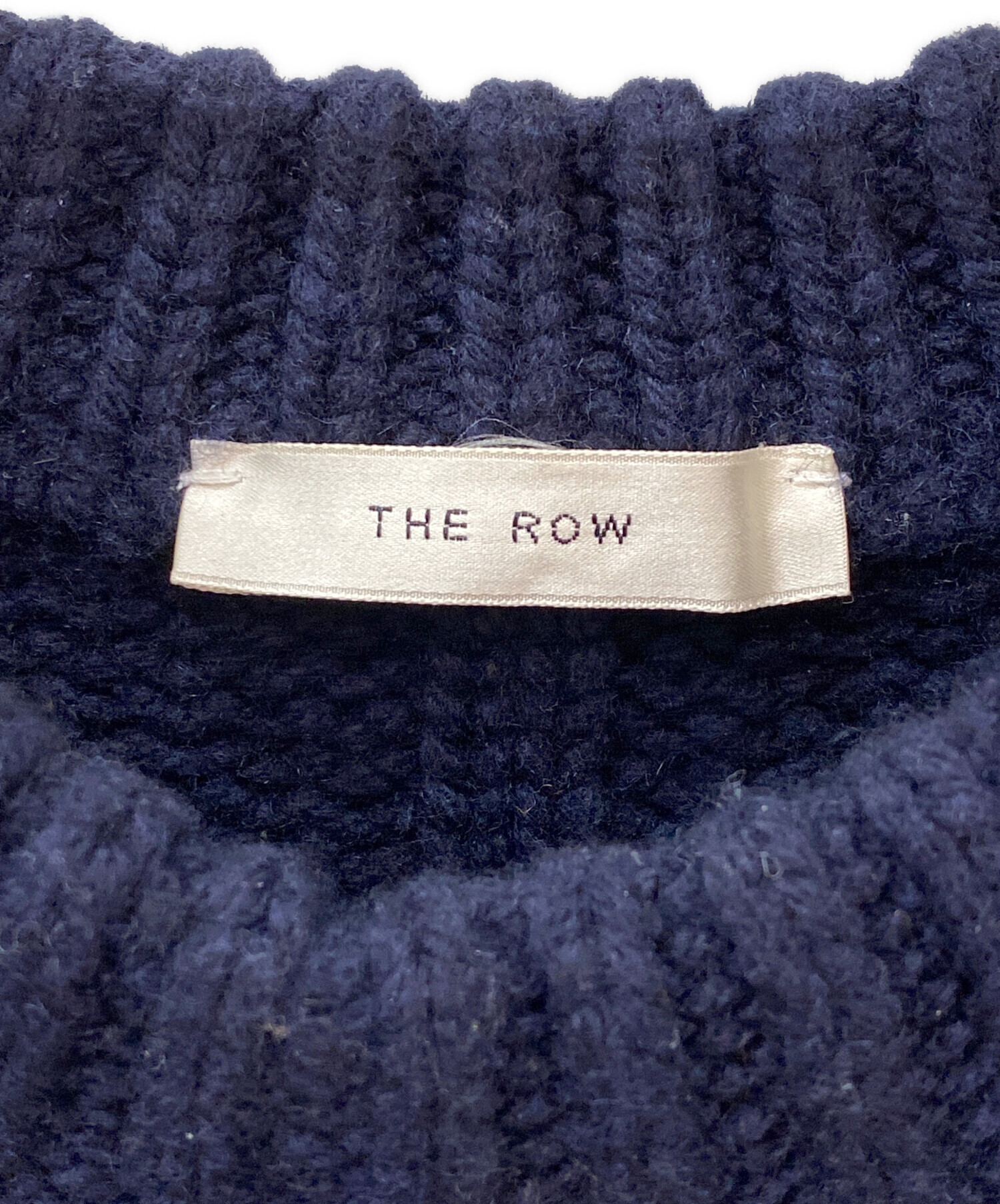 中古・古着通販】THE ROW (ザ ロウ) カシミヤ混ニットベスト ネイビー