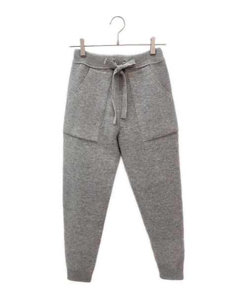 ドゥロワー drawer ニットパンツ　グレー　サイズ1 中古・古着通販】DRAWER (ドゥロワー) ニットパンツ ライトグレー