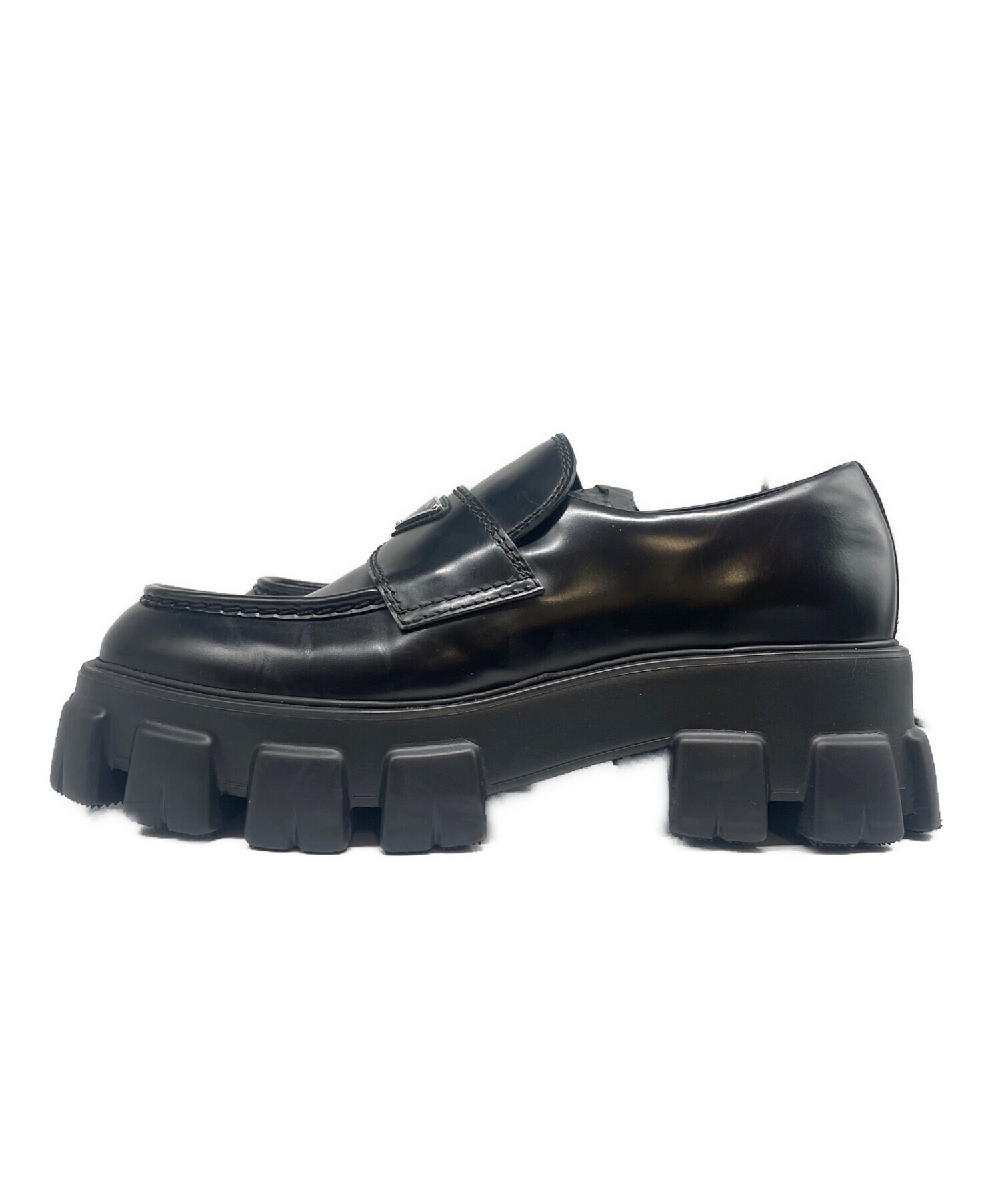 中古・古着通販】PRADA (プラダ) ブラッシュドレザー モノリス