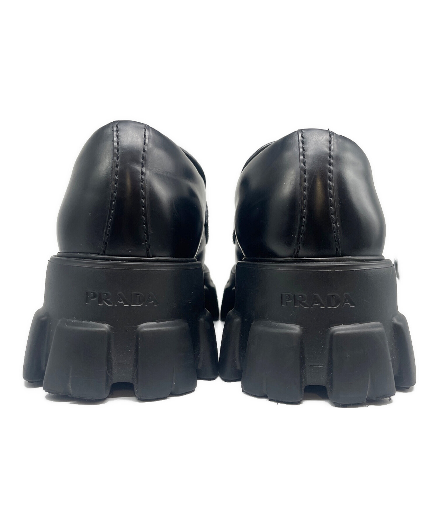 中古・古着通販】PRADA (プラダ) ブラッシュドレザー モノリス