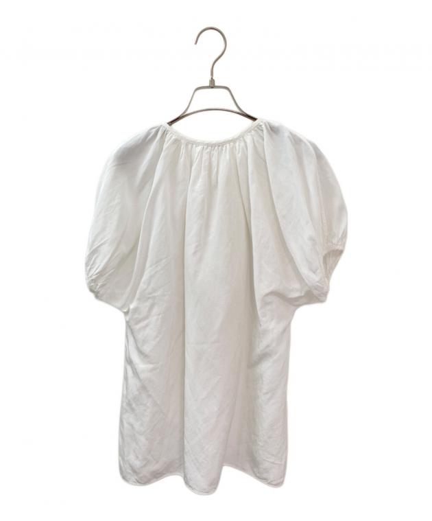 中古・古着通販】JIL SANDER (ジルサンダー) 半袖ブラウス ホワイト 