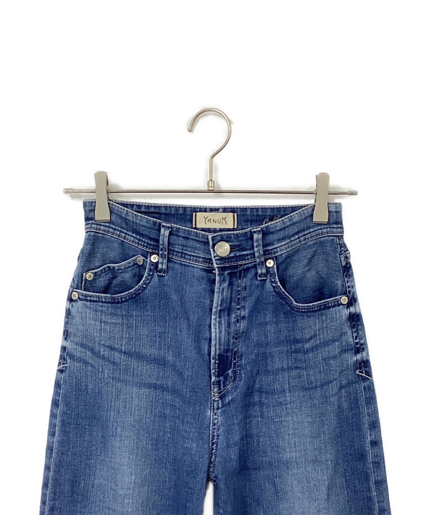 中古・古着通販】YANUK (ヤヌーク) デニムパンツ ブルー サイズ:W24