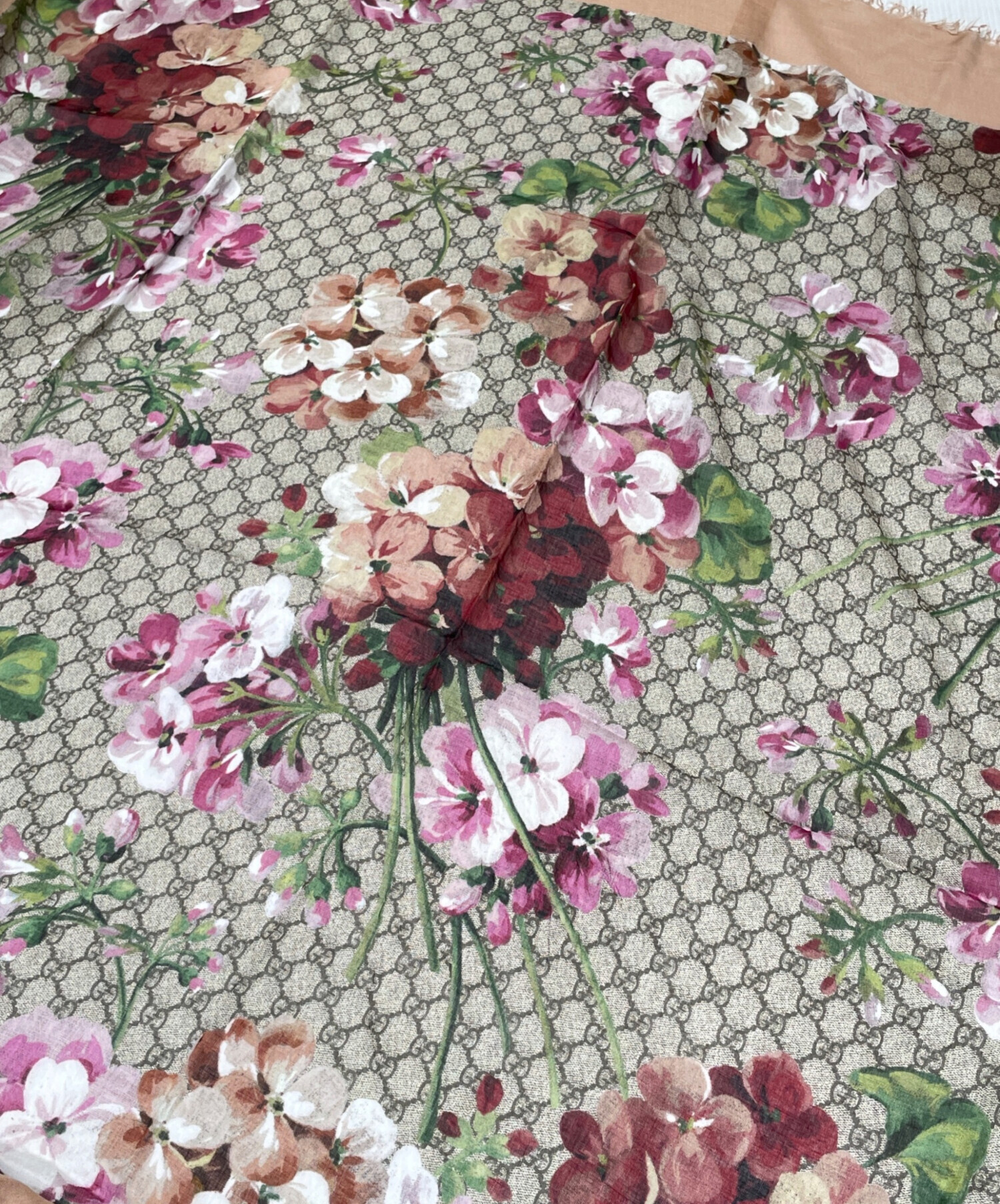 GUCCI グッチ/GG柄ウールストール/ピンク/Aランク/75【中古】 中古・古着通販】GUCCI (グッチ) GG ブルームス ショール ピンク