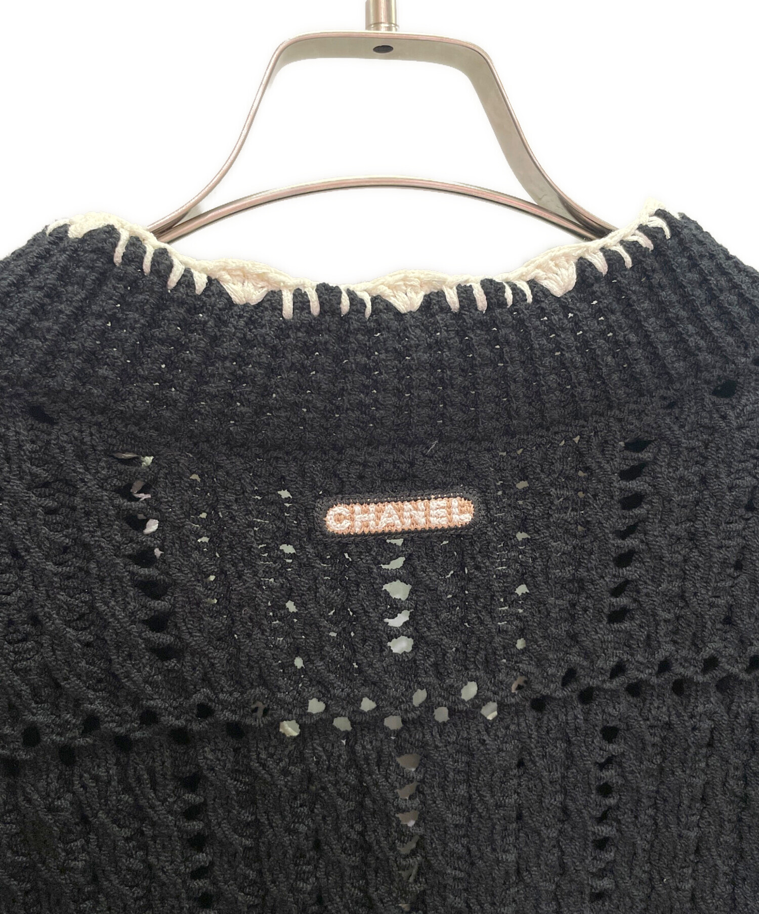 中古・古着通販】CHANEL (シャネル) ニットベスト ブラック サイズ:38