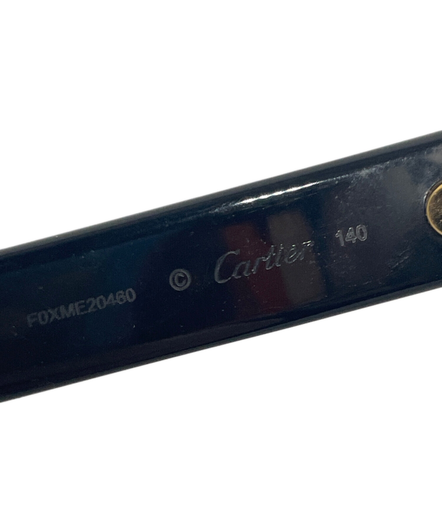 中古・古着通販】Cartier (カルティエ) セルフレーム眼鏡 ブラック