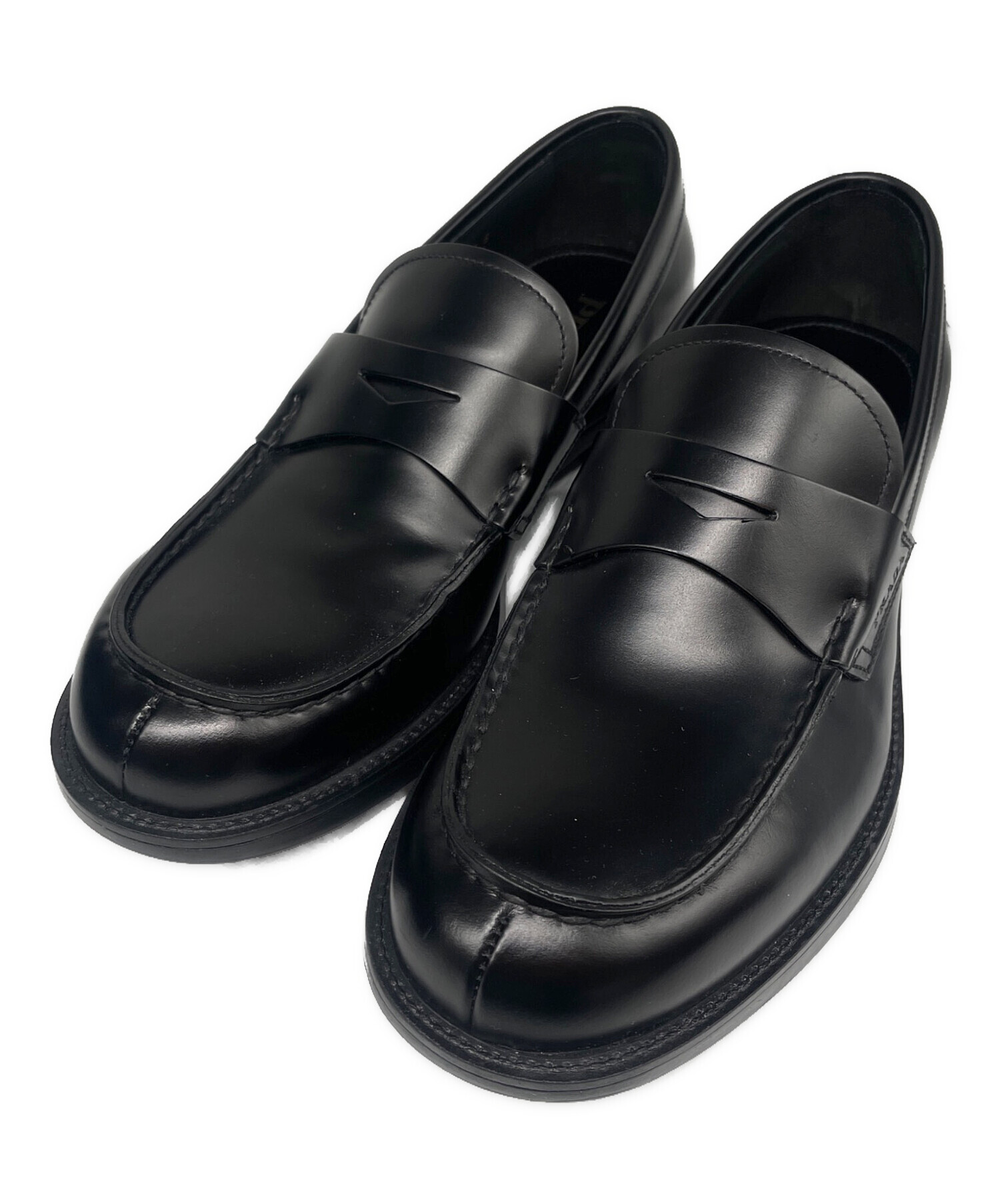 中古・古着通販】PRADA (プラダ) ペニーローファー ブラック サイズ:5