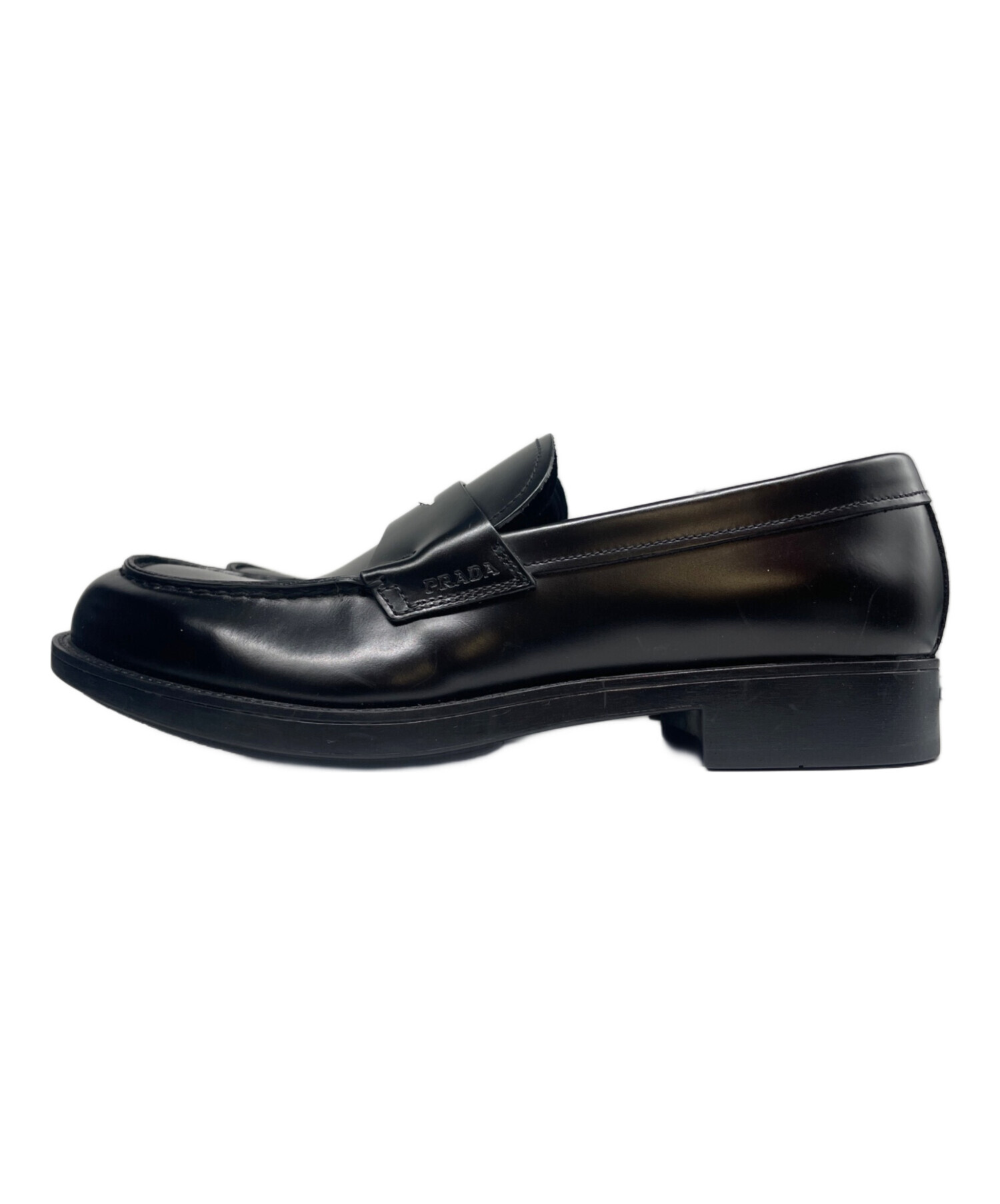 中古・古着通販】PRADA (プラダ) ペニーローファー ブラック サイズ:5