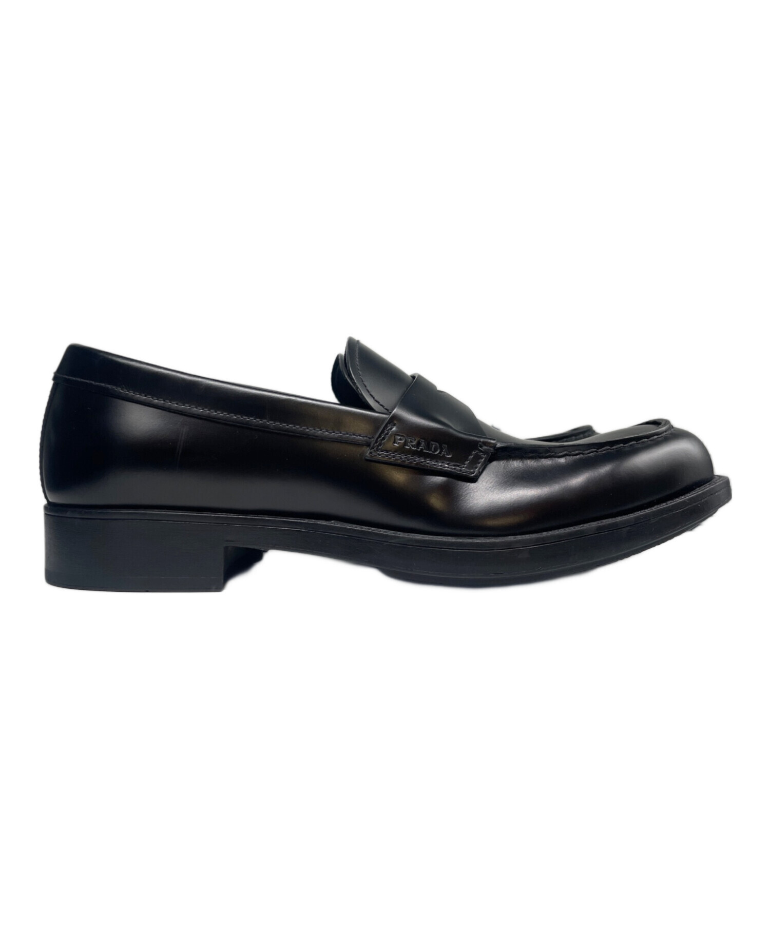 PRADA　ローファー　ブラック　ナイロン　軽量　イタリア製　補修済み 中古・古着通販】PRADA (プラダ) ペニーローファー ブラック サイズ:5