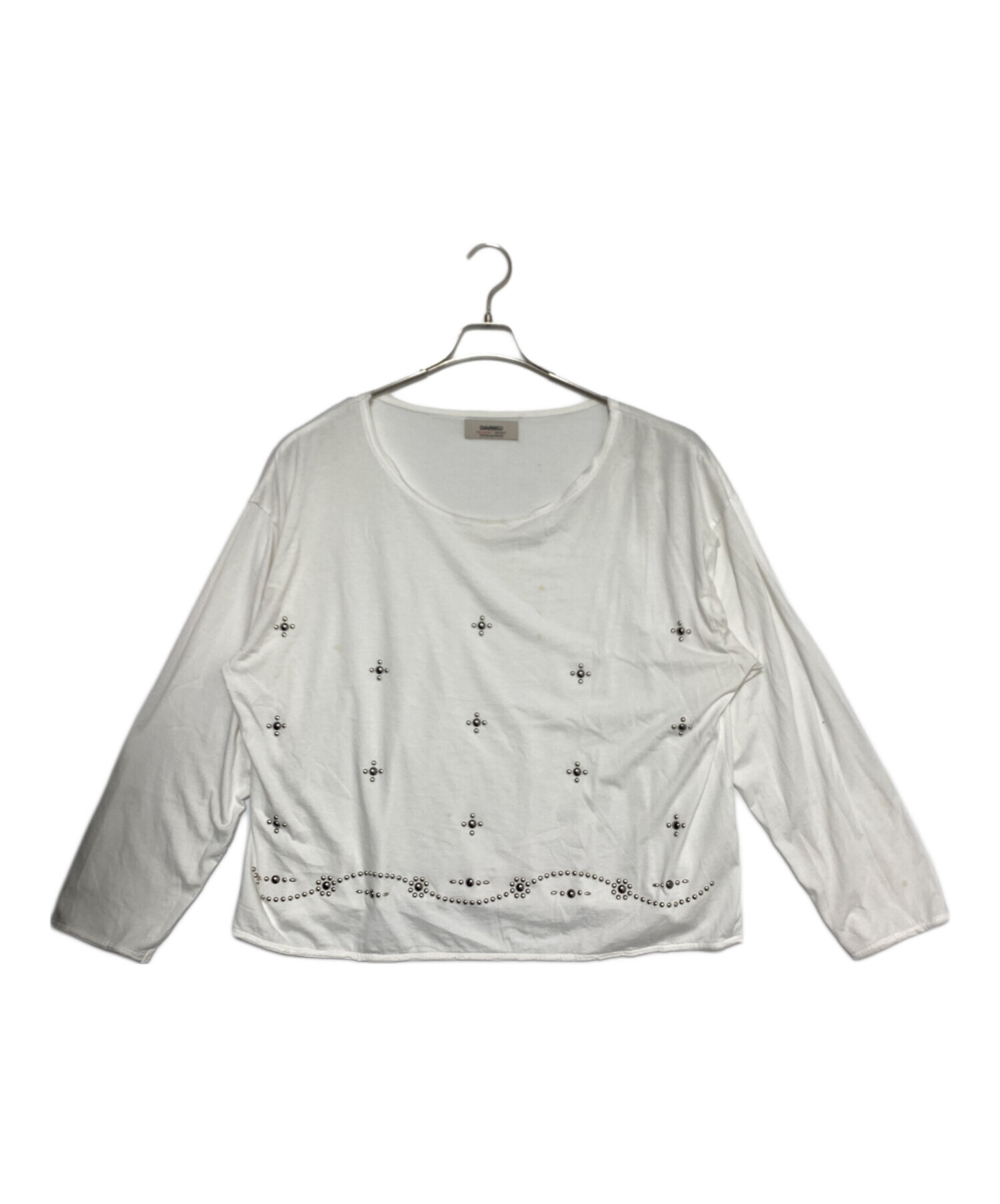 ダイリク　専用ページ 中古・古着通販】DAIRIKU (ダイリク) Waist Studs Wide-Neck Tee