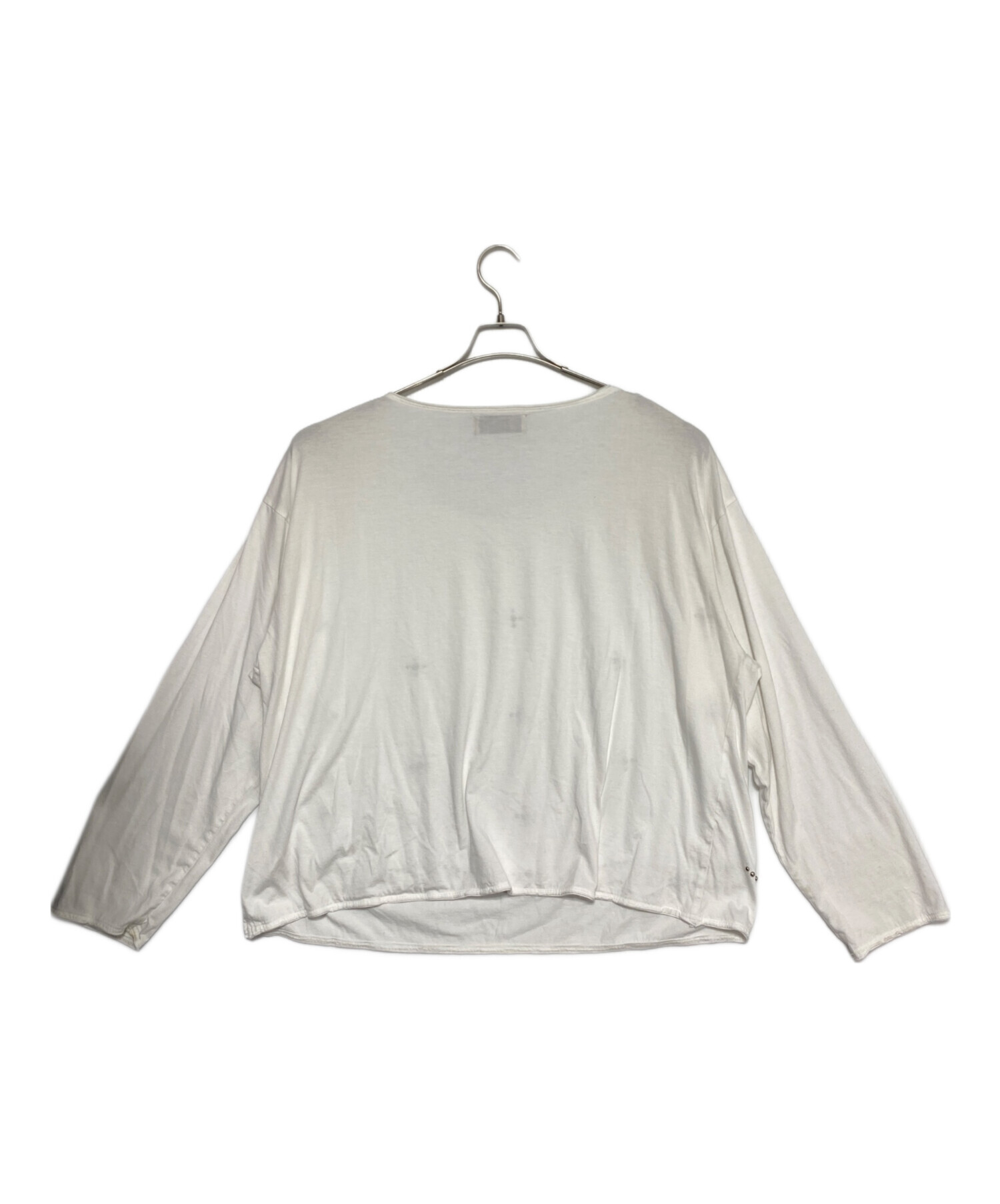 中古・古着通販】DAIRIKU (ダイリク) Waist Studs Wide-Neck Tee