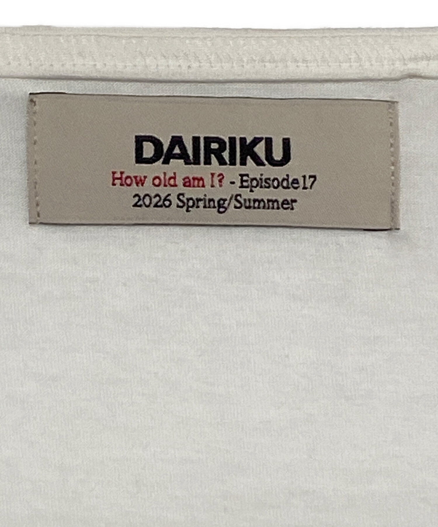 ダイリク　専用ページ 中古・古着通販】DAIRIKU (ダイリク) Waist Studs Wide-Neck Tee