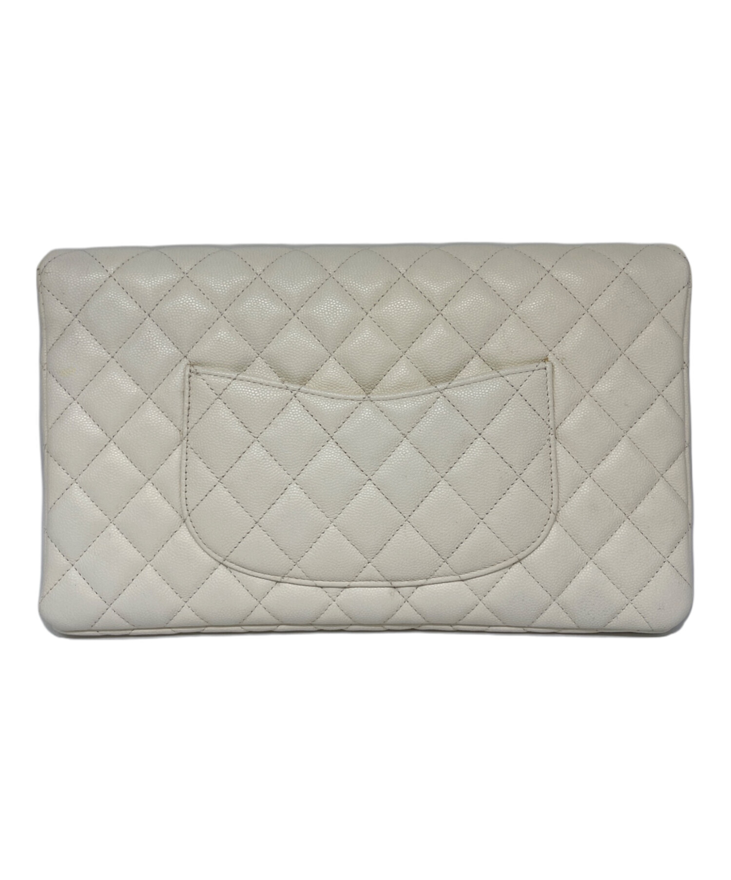 中古・古着通販】CHANEL (シャネル) キャビアスキン クラッチバッグ