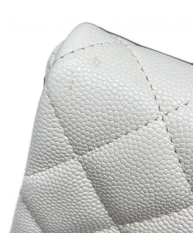 中古・古着通販】CHANEL (シャネル) キャビアスキン クラッチバッグ