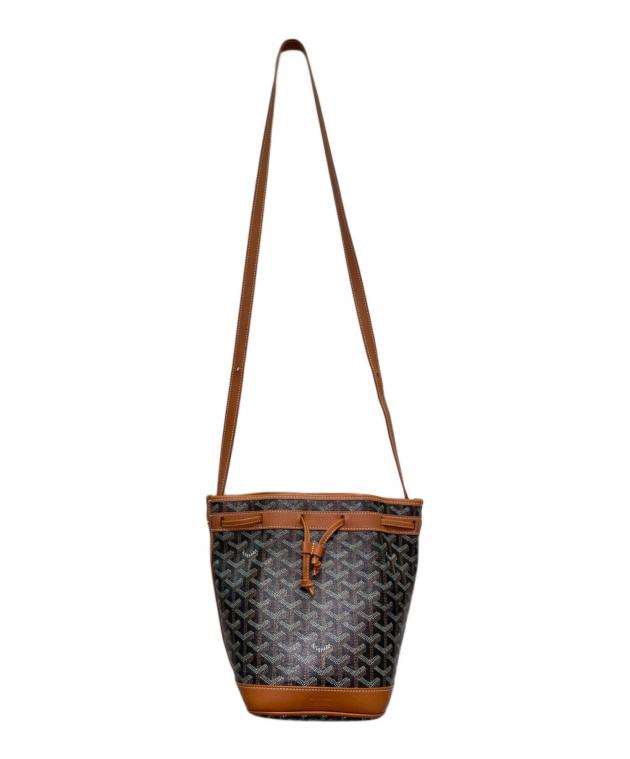 ゴヤール GOYARD プティフロ バケットバッグ ショルダーバッグ ブラウン ゴヤール GOYARD プティフロ バケット ブラック/ブラウン ゴヤール