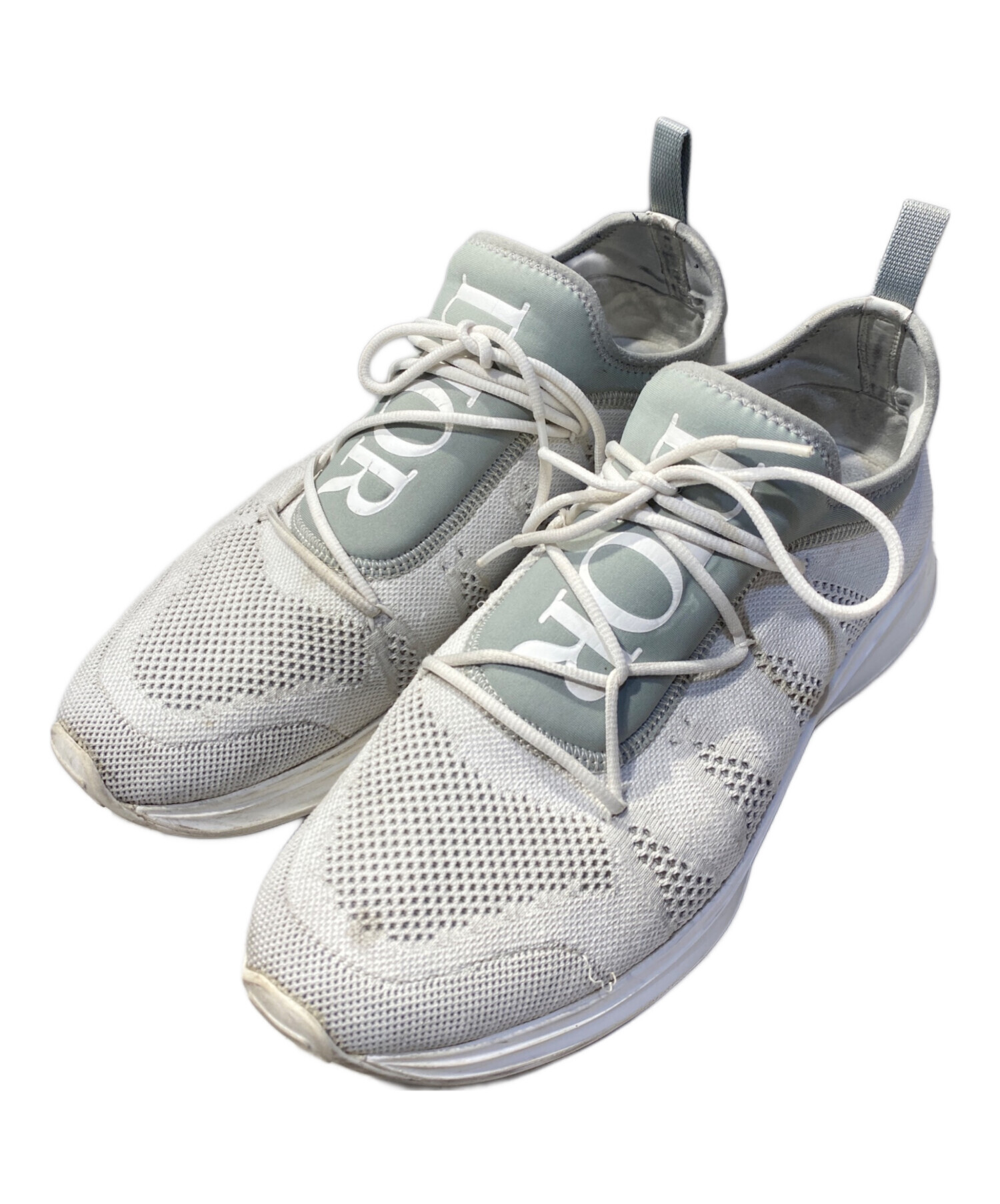 Christian Dior スニーカー 37ホワイト/グレー 中古・古着通販】Christian Dior (クリスチャン ディオール