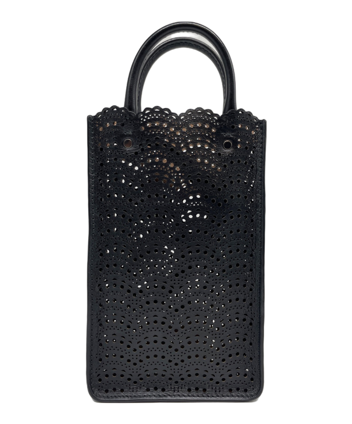 ALAIA アライア GARANCE 20ハンドバッグ 中古・古着通販】ALAIA (アライア) GARANCE バッグ ブラック｜ブランド