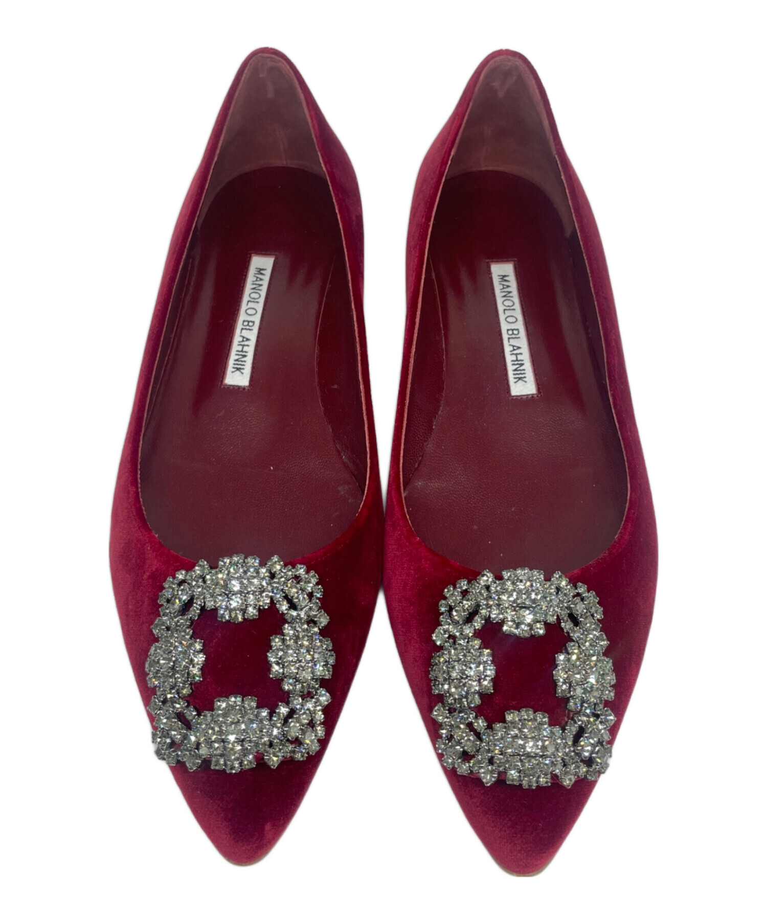 MANOLO BLAHNIK マノロブラニク　ビジューパンプス 中古・古着通販】Manolo Blahnik (マノロブラニク) HANGISIFLAT