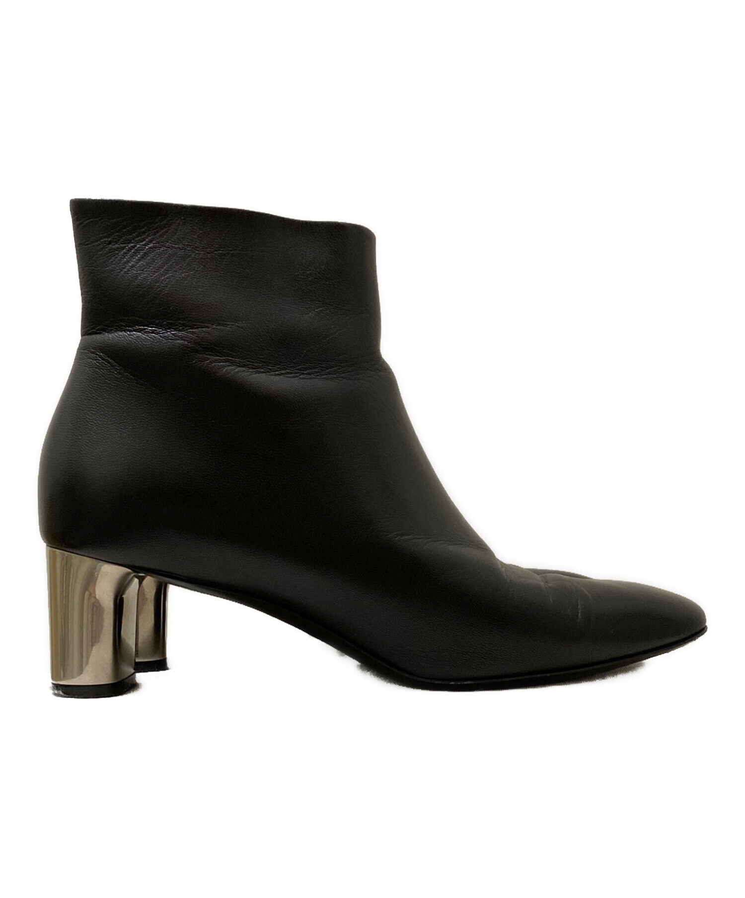 セリーヌショートブーツ 中古・古着通販】CELINE (セリーヌ) ショートブーツ ブラック サイズ