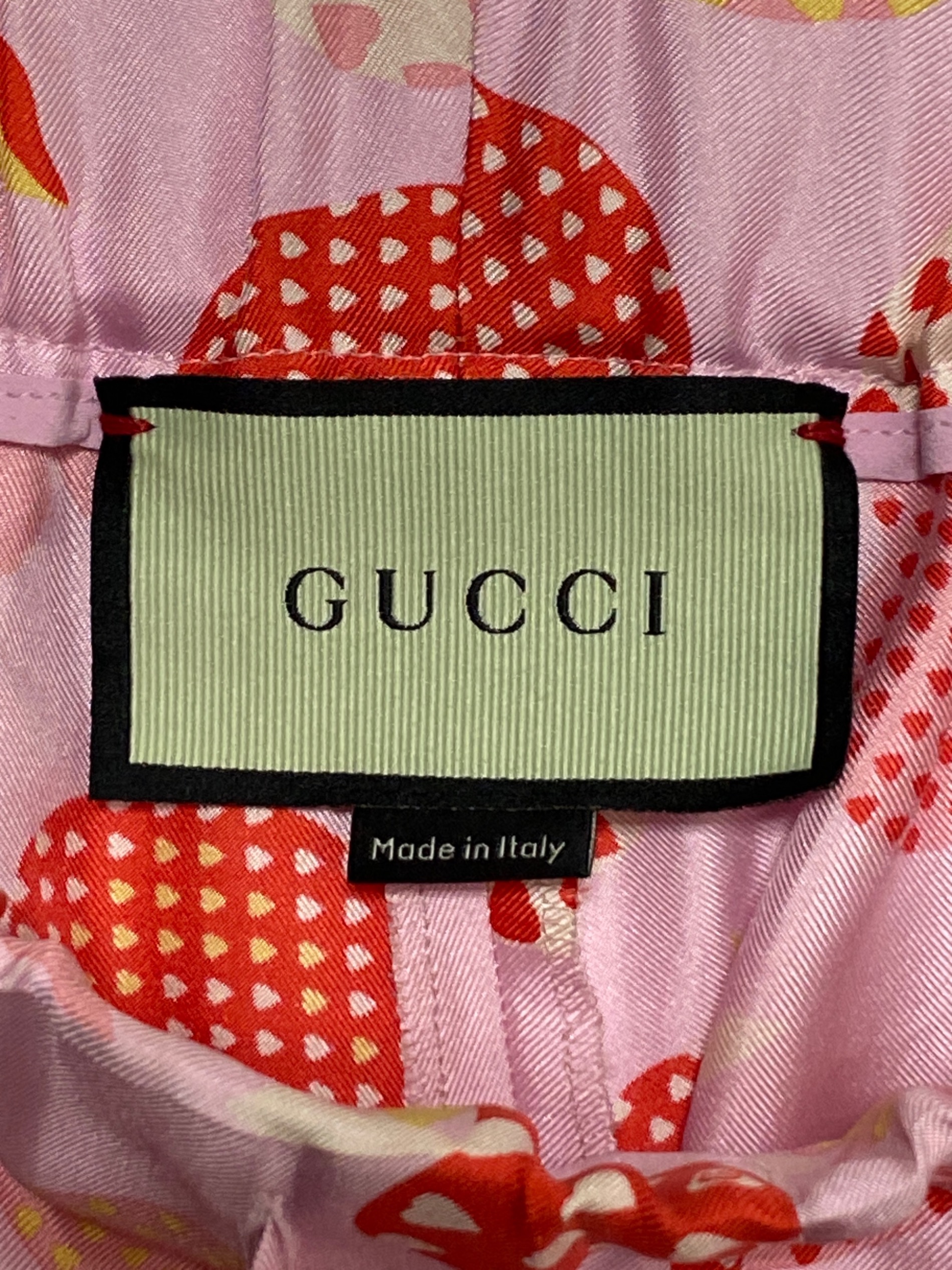 GUCCI ハーレムパンツ 中古・古着通販】GUCCI (グッチ) シルクハーフパンツ ピンク サイズ:40