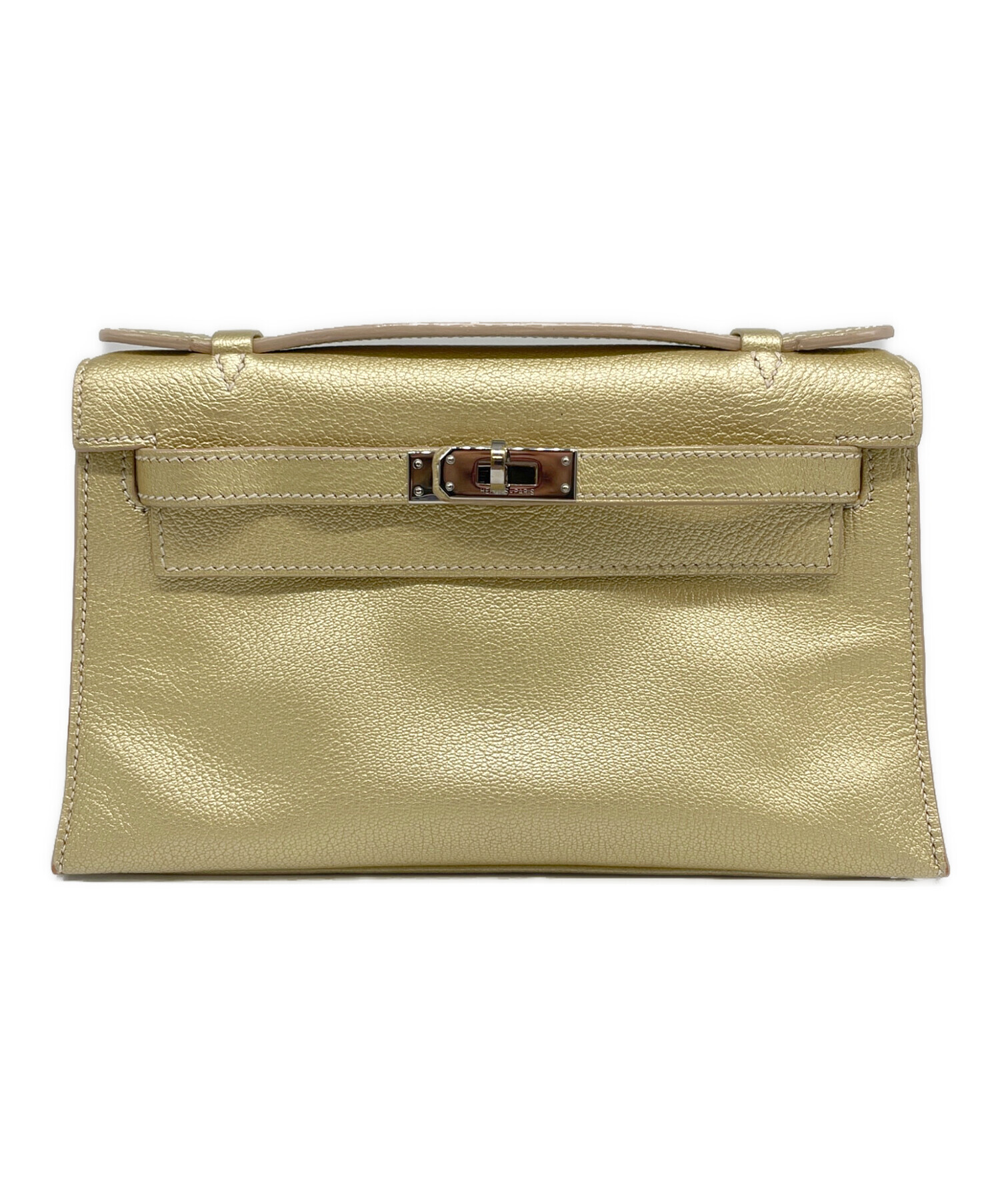 中古・古着通販】HERMES (エルメス) ポシェット ケリー メタリック