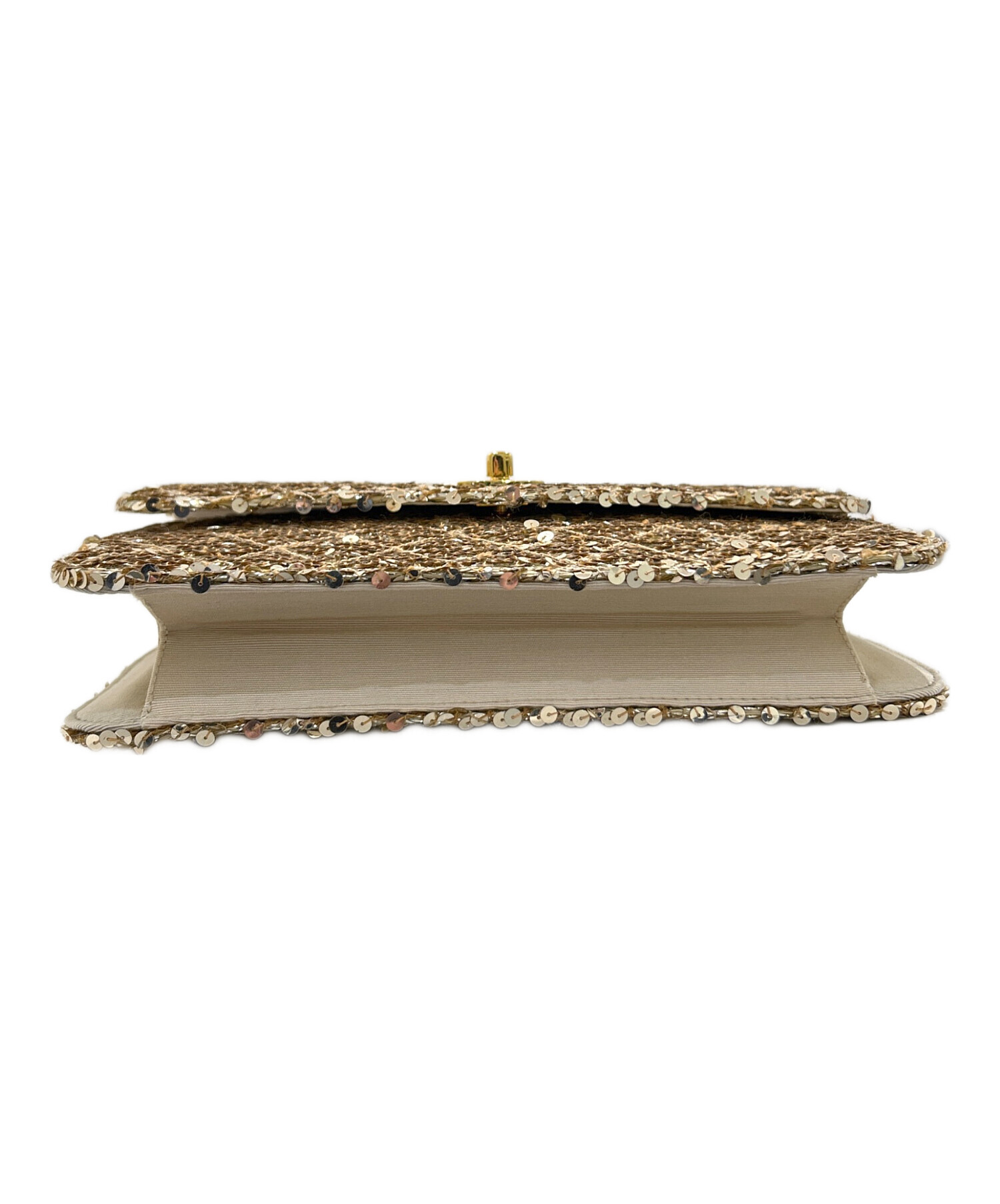 CHANEL シャネル　ショルダー バッグ ゴールドチェーン 中古・古着通販】CHANEL (シャネル) Sequin Chain Shoulder Bag