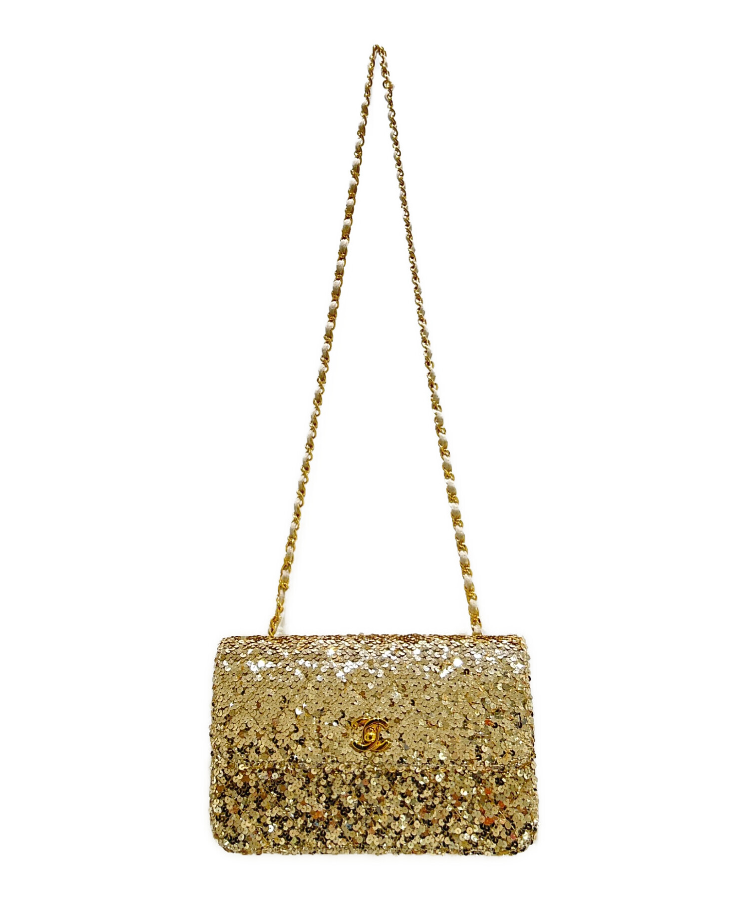 中古・古着通販】CHANEL (シャネル) Sequin Chain Shoulder Bag