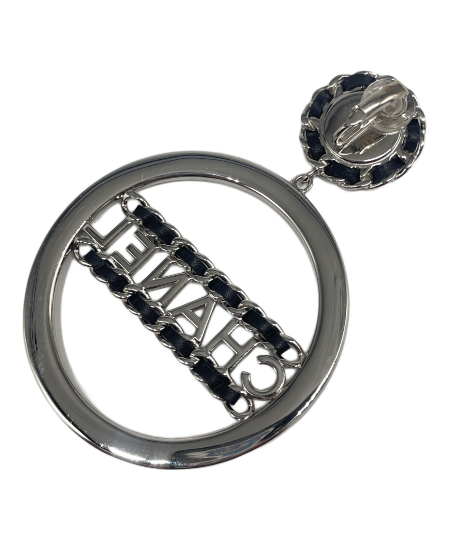 中古・古着通販】CHANEL (シャネル) サークルロゴ イヤリング シルバー