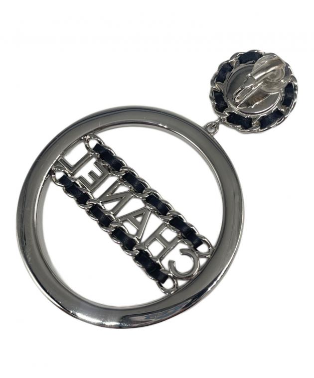 中古・古着通販】CHANEL (シャネル) サークルロゴ イヤリング シルバー