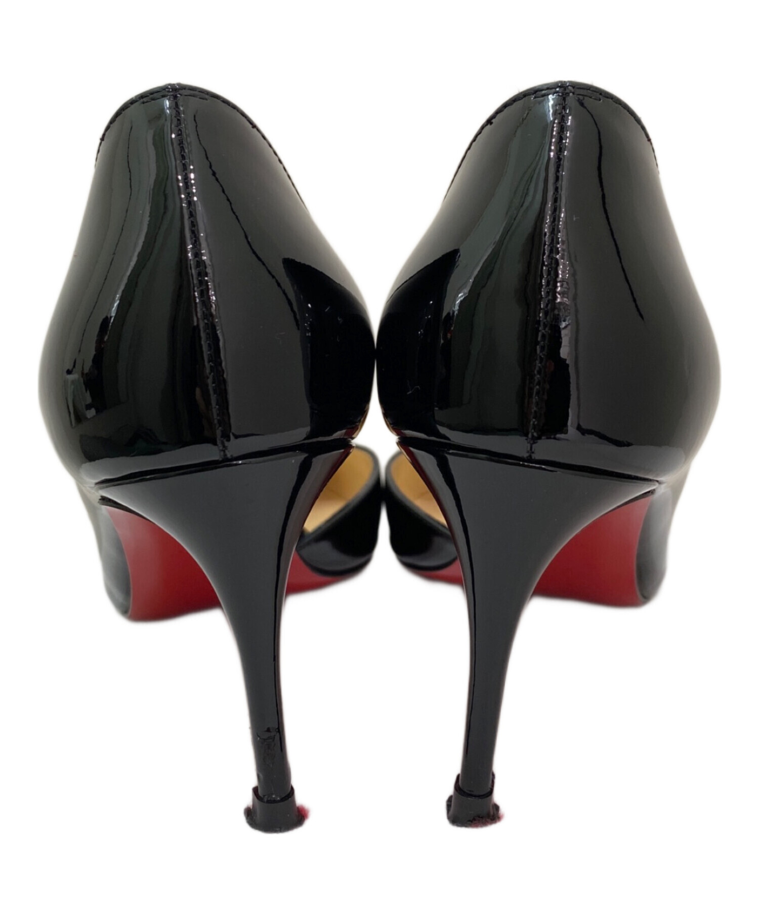 Christian Louboutinポインテッドトゥ ハイヒール パテント 中古・古着通販】Christian Louboutin (クリスチャン・ルブタン