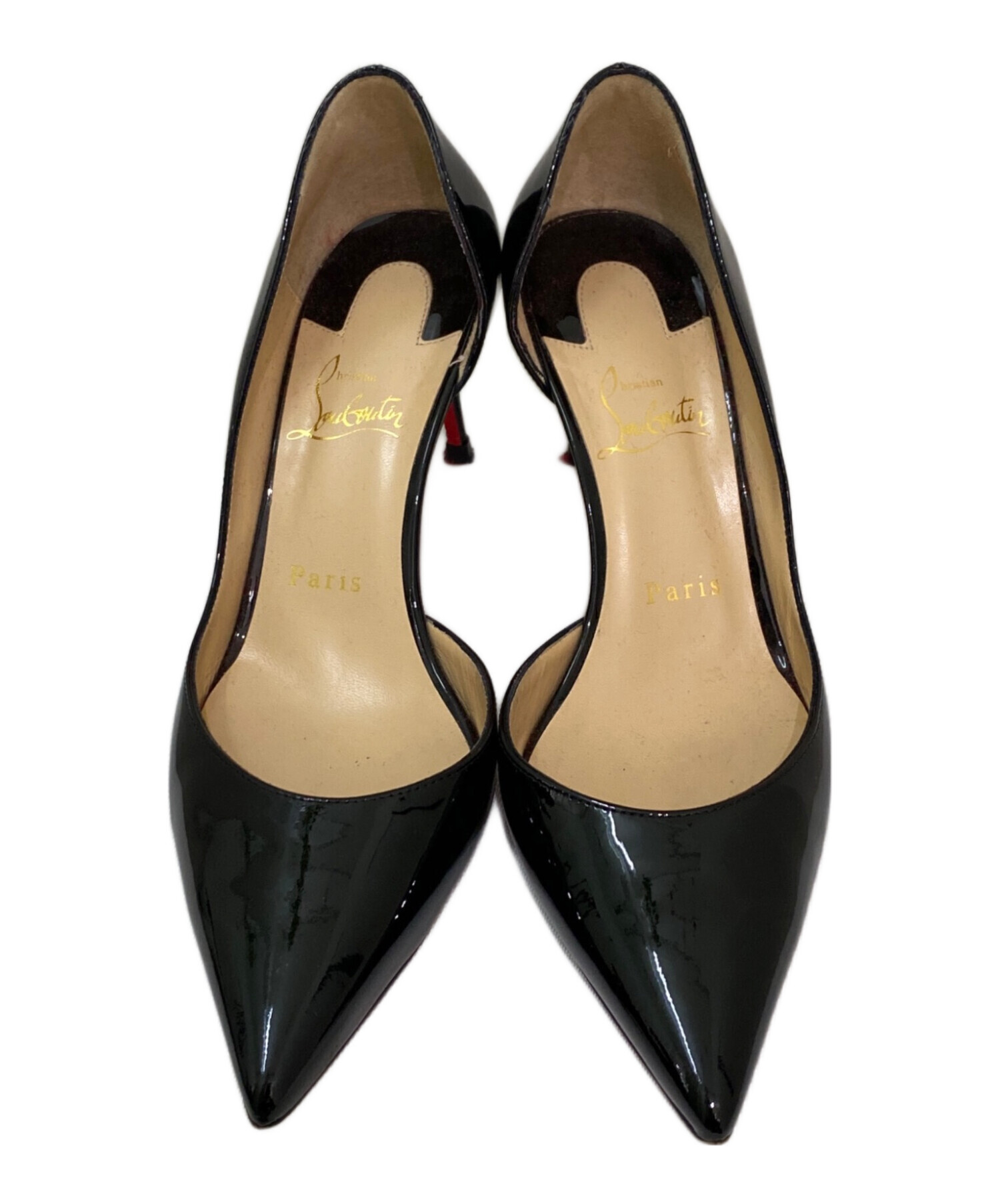 Christian Louboutin ポインテッドトゥ　パテントレザー 中古・古着通販】Christian Louboutin (クリスチャン・ルブタン