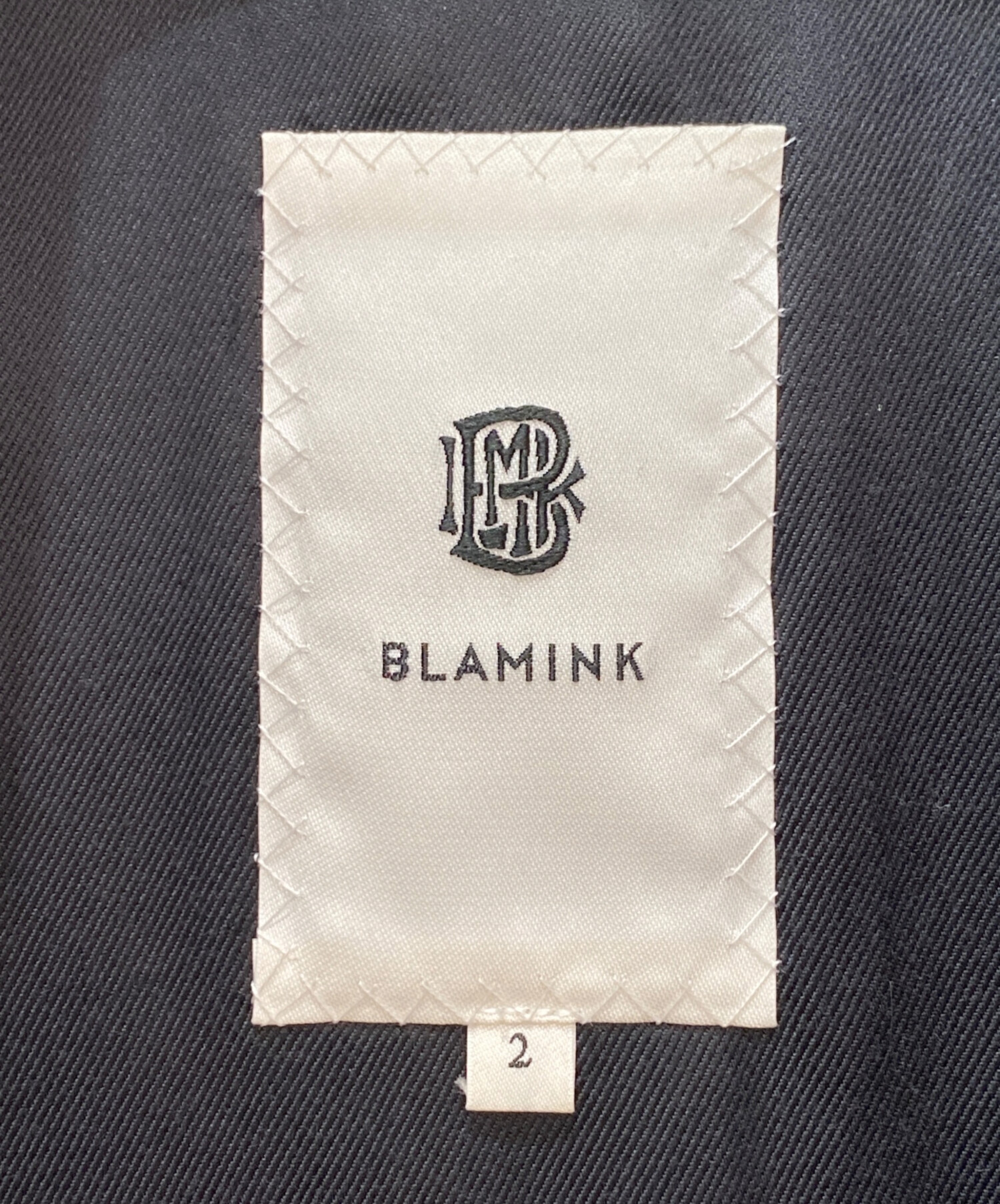中古・古着通販】BLAMINK (ブラミンク) ジップジャケット ブラック
