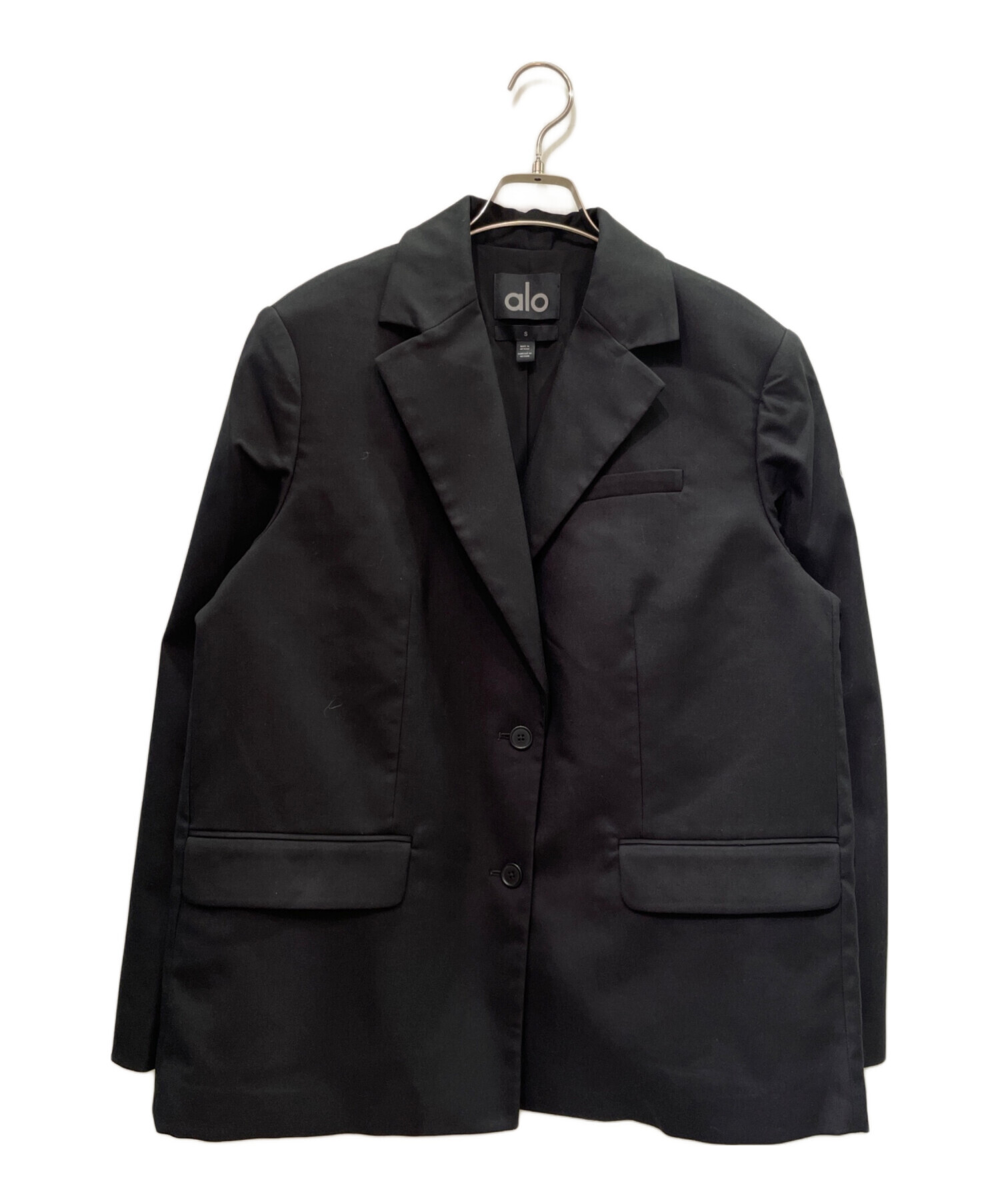 中古・古着通販】alo テーラードジャケット Blazer First-Class 新品未使用　alo yoga ブラック Blazer First-Class (アローヨガ) ジャケット・アウター