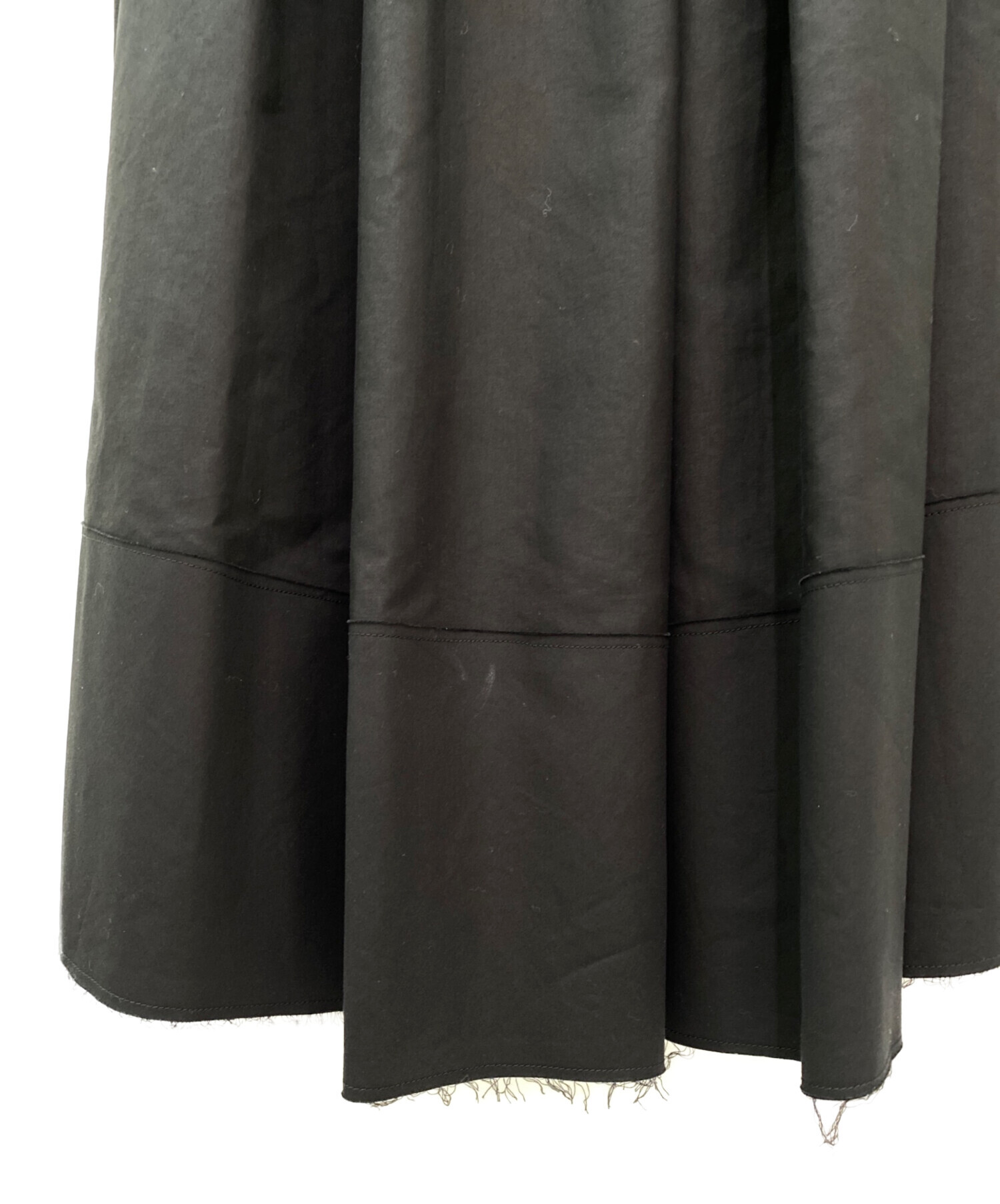 中古・古着通販】BLAMINK (ブラミンク) ブラックコットンワンピース