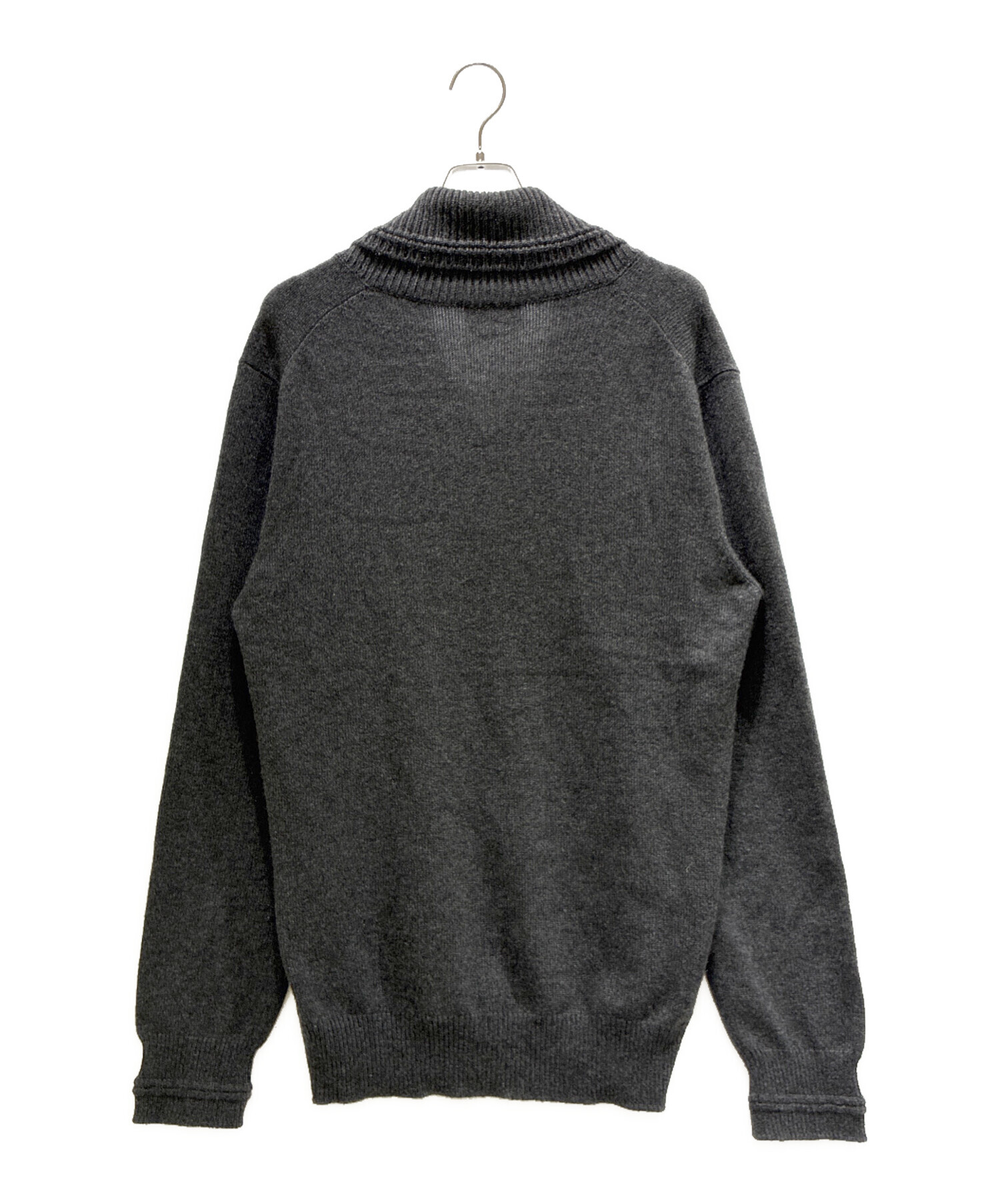 エルメス　カシミヤ　ニット　sizeL 中古・古着通販】HERMES (エルメス) Cashmere Shawl Collar Knit