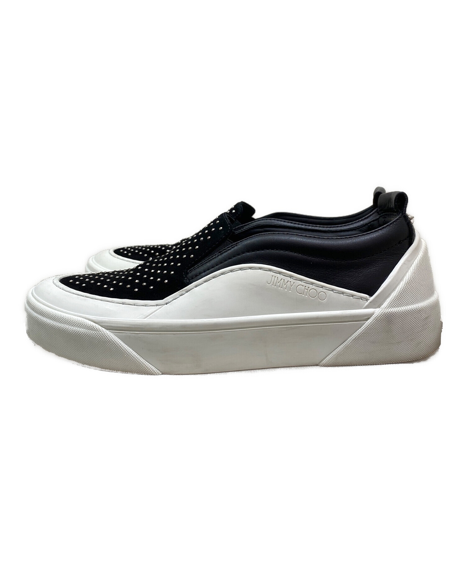 ジミーチュウ　スリッポン　43 中古・古着通販】JIMMY CHOO (ジミーチュウ) スリッポン ブラック