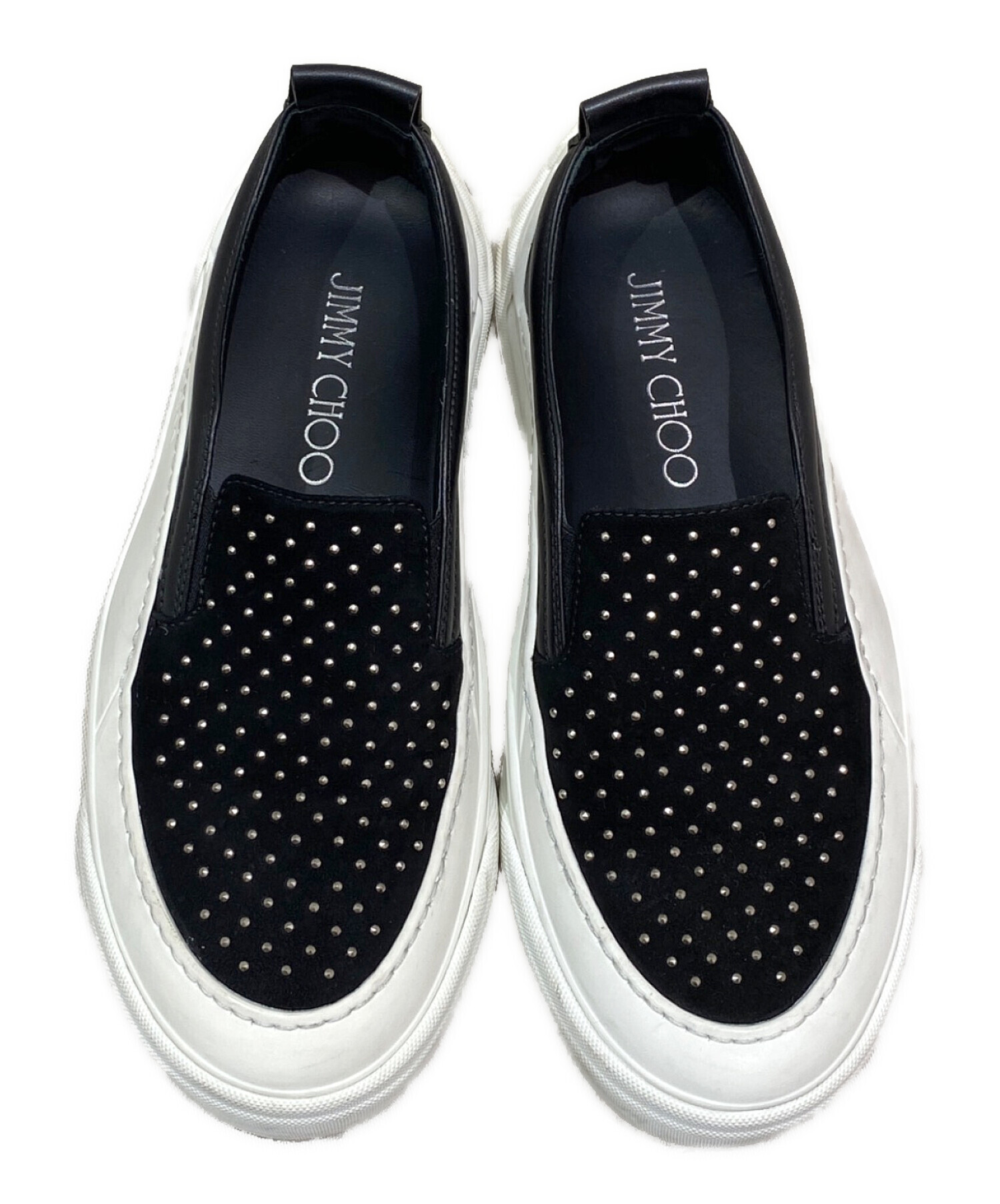 JIMMY CHOO ブラック スニーカー　2回使用　36 中古・古着通販】JIMMY CHOO (ジミーチュウ) スリッポン ブラック