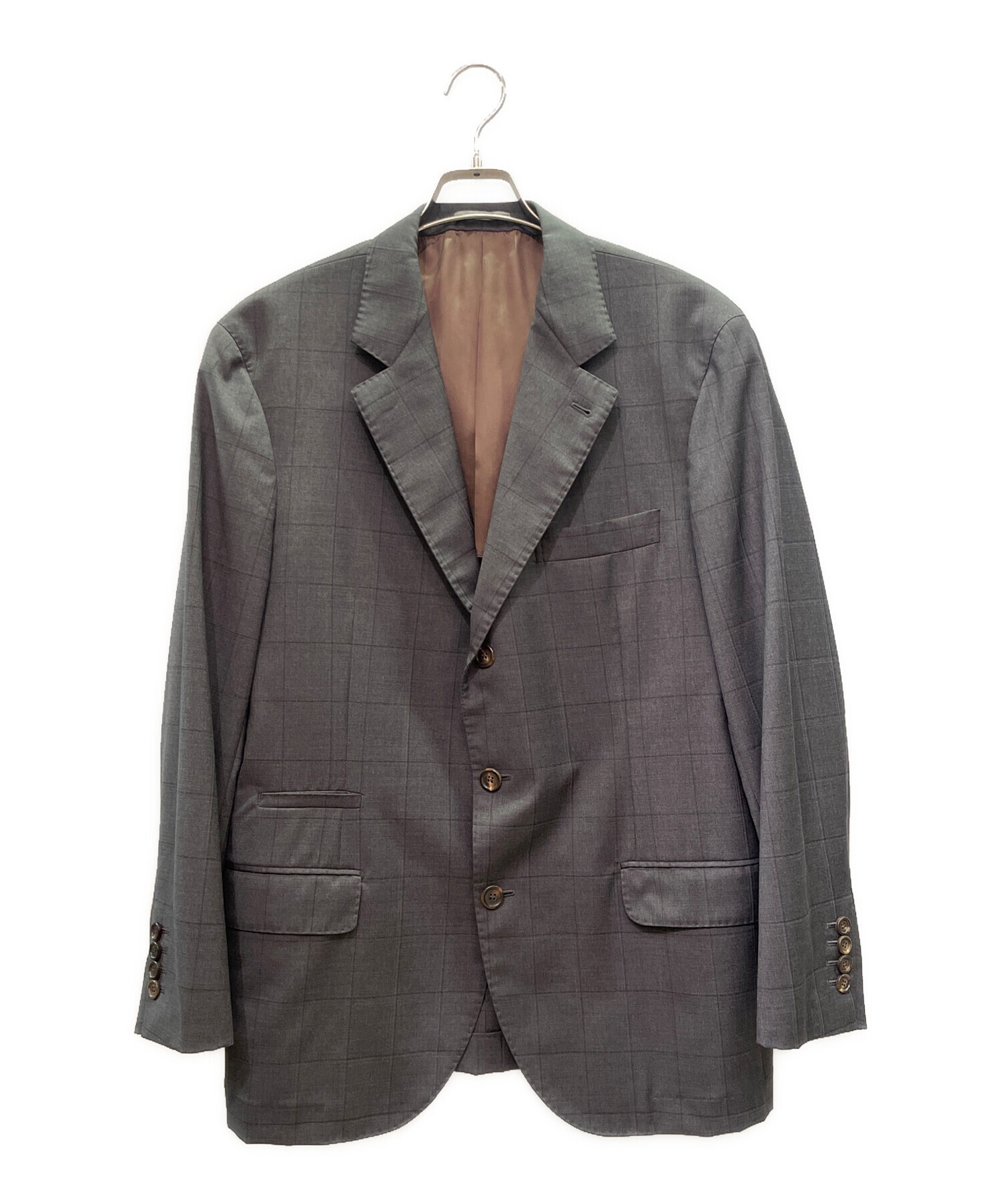 BRUNELLO CUCINELLI - BRUNELLO CUCINELLI ノーカラージャケット 42(M位) 【古着】【中古】 中古・古着通販】BRUNELLO CUCINELLI (ブルネロクチネリ) Wool Two