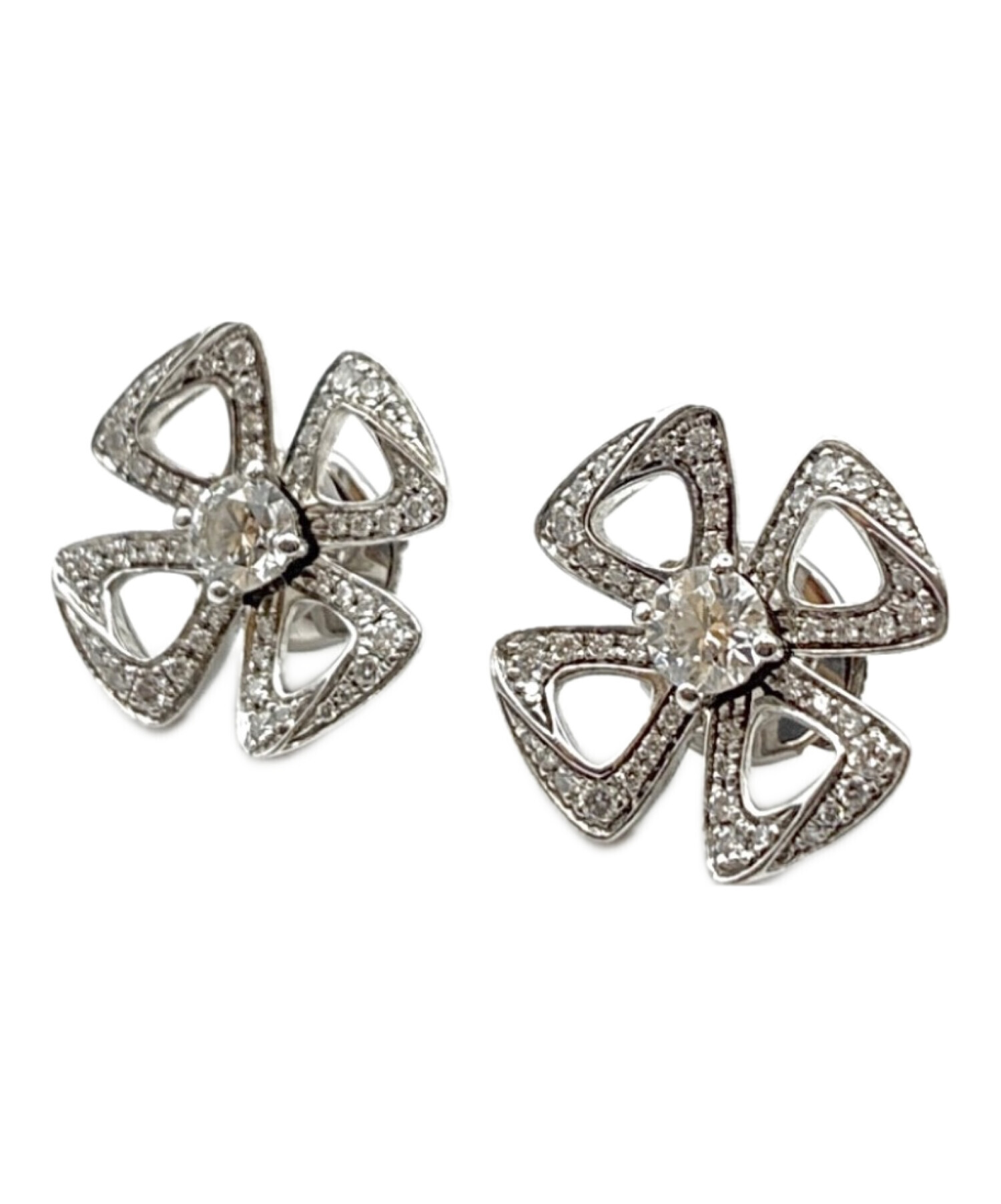 ★さえ期間限定ブルガリブルガリダイヤピアスBulgari 中古・古着通販】BVLGARI (ブルガリ) Fiorever Diamond Earring