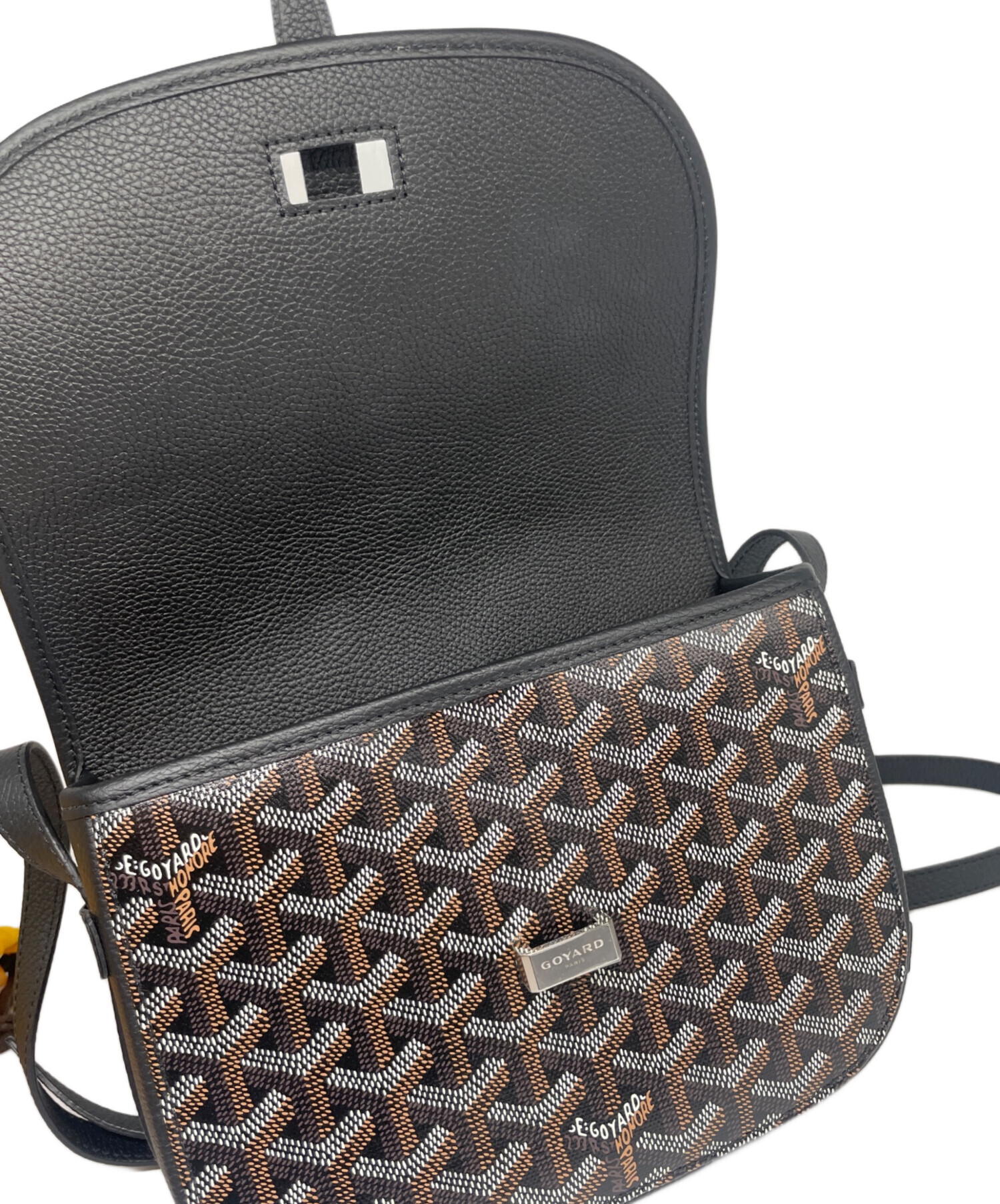 GOYARD ゴヤール ベルヴェーデレPM ブラック ショルダーバッグ 中古・古着通販】GOYARD (ゴヤール) ベルヴェーデレPM ブラウン