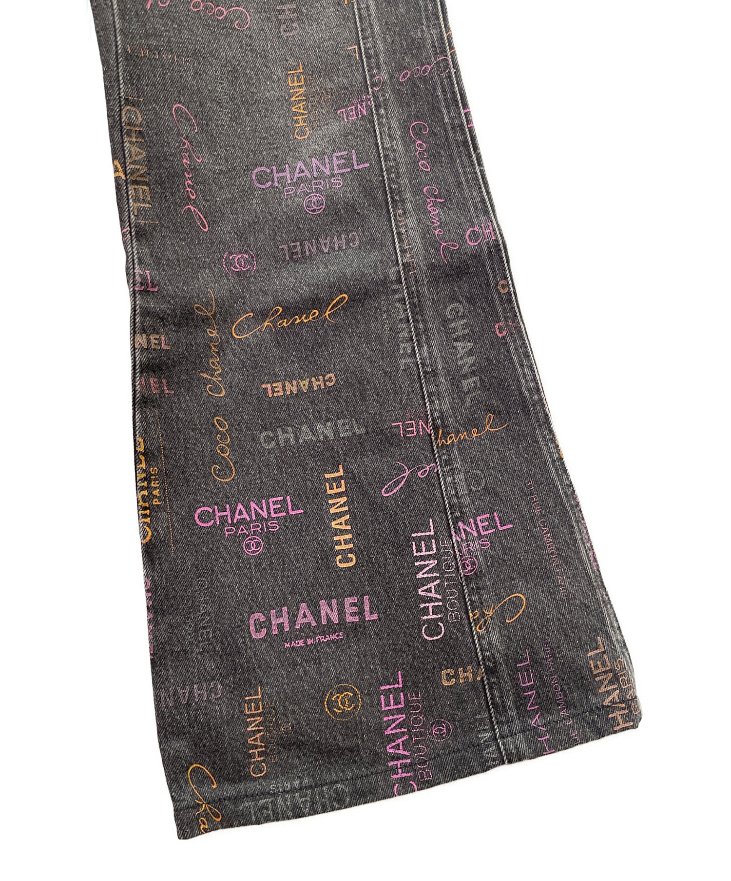 中古・古着通販】CHANEL (シャネル) ココマーク ロゴデニムパンツ