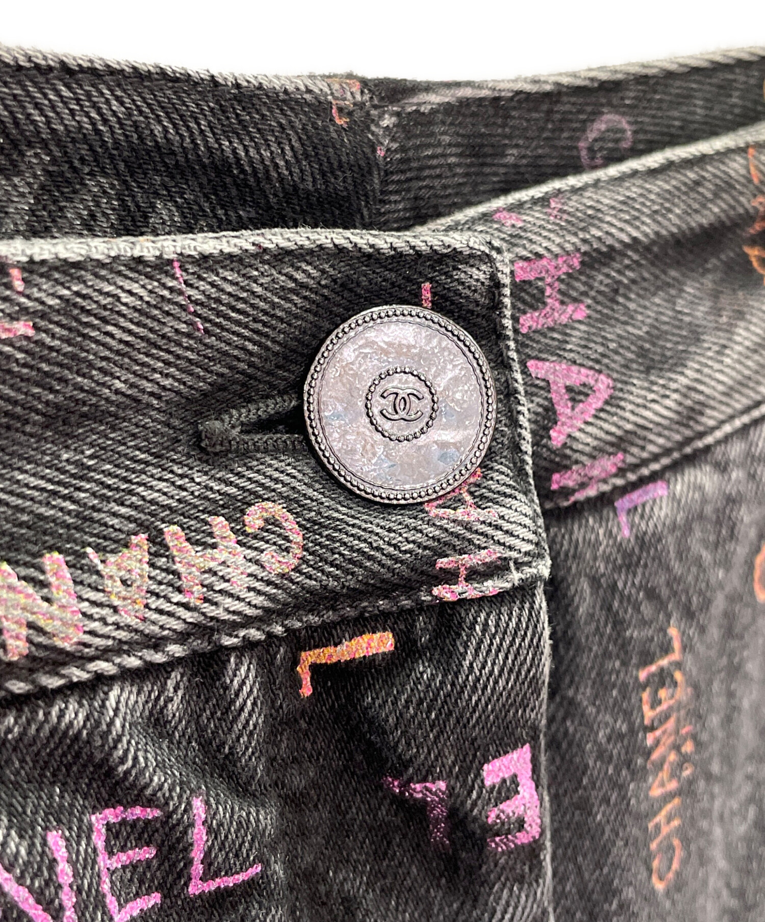 中古・古着通販】CHANEL (シャネル) ココマーク ロゴデニムパンツ