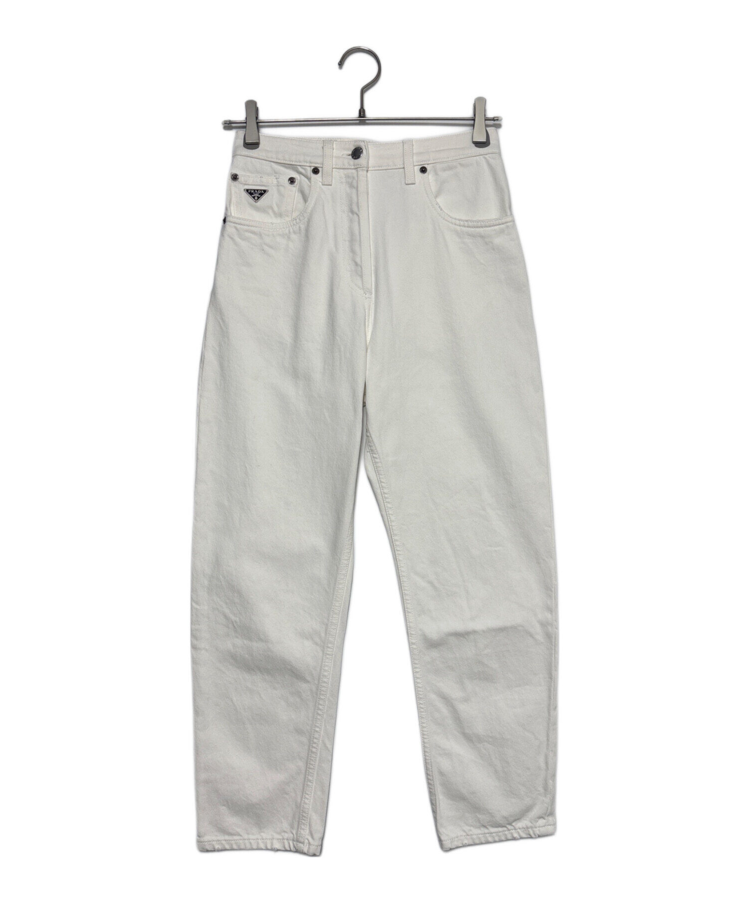 中古・古着通販】PRADA (プラダ) トライアングルロゴ ストレッチパンツ