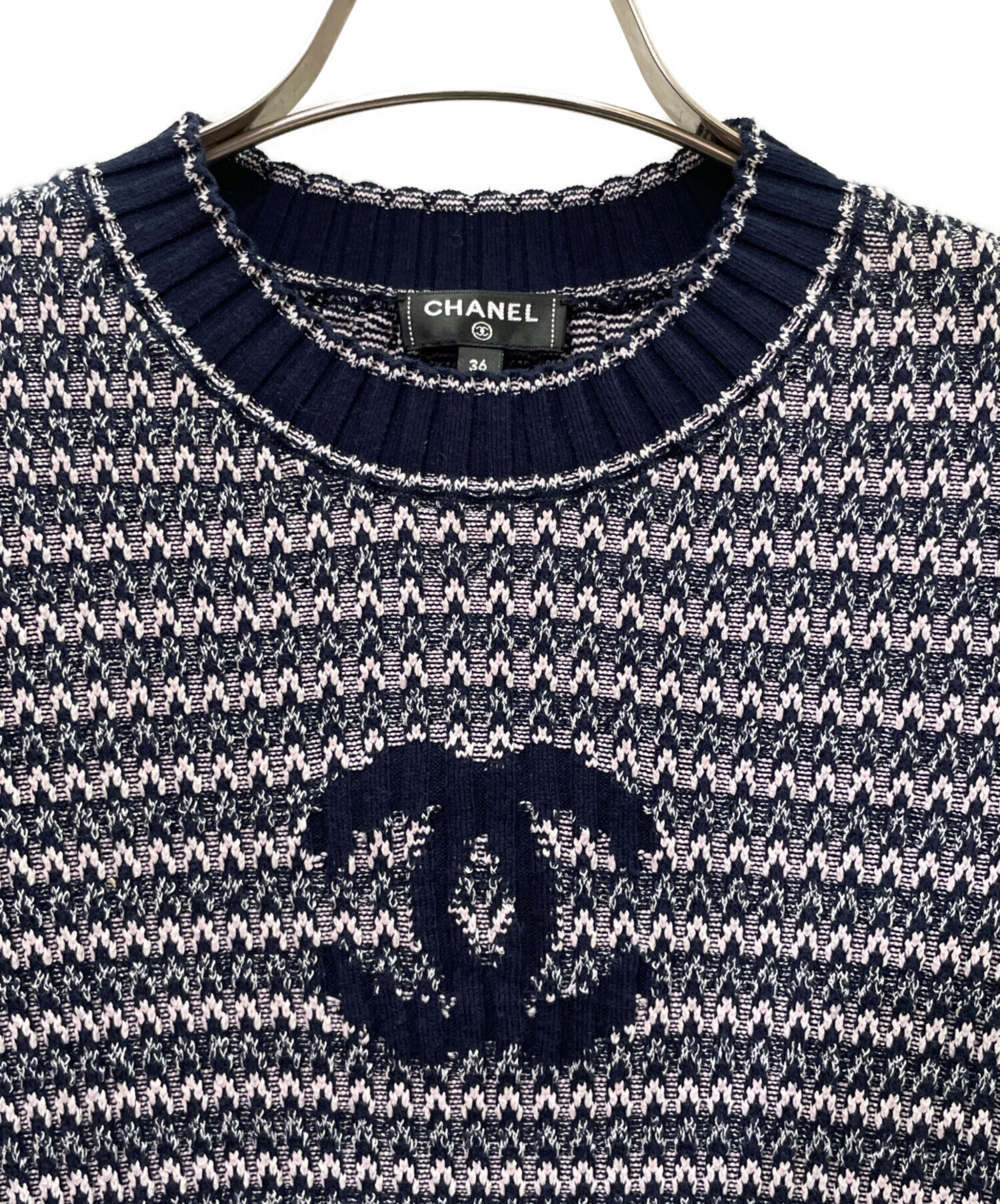 中古・古着通販】CHANEL (シャネル) ココマーク カットソー ネイビー