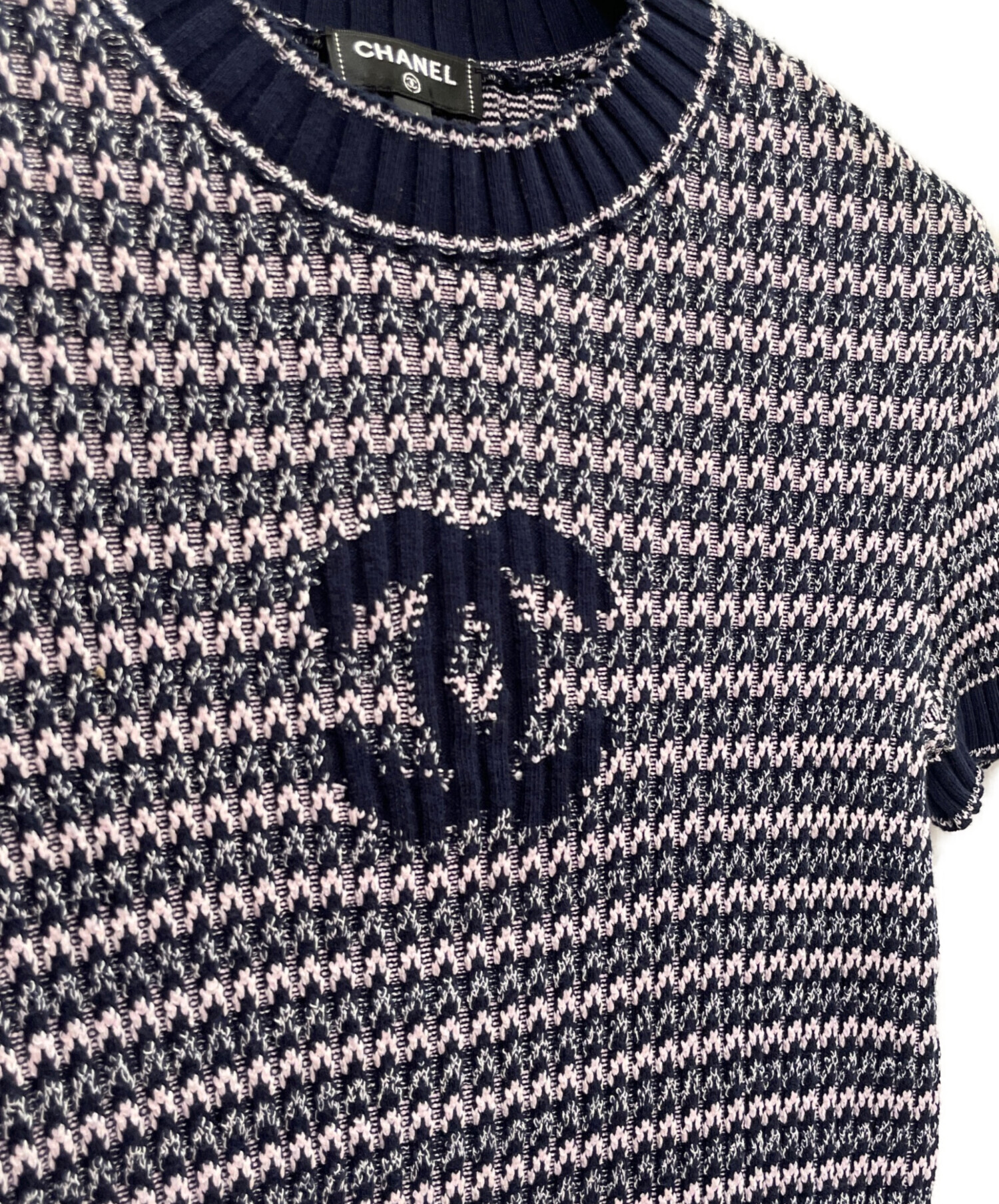 中古・古着通販】CHANEL (シャネル) ココマーク カットソー ネイビー