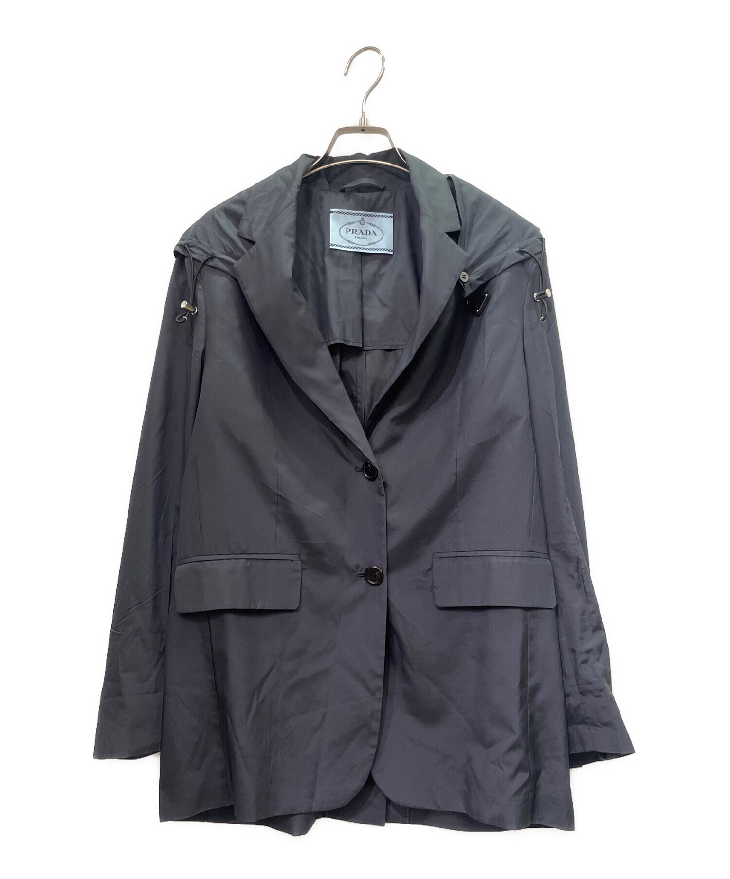 中古・古着通販】PRADA (プラダ) ナイロンジャケット ネイビー サイズ
