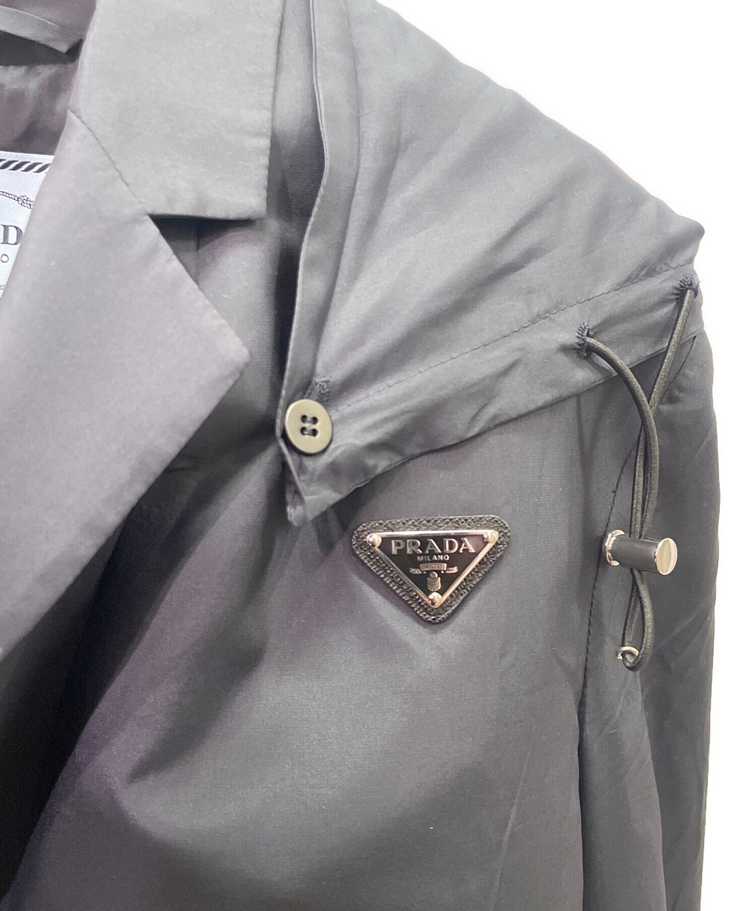 中古・古着通販】PRADA (プラダ) ナイロンジャケット ネイビー サイズ